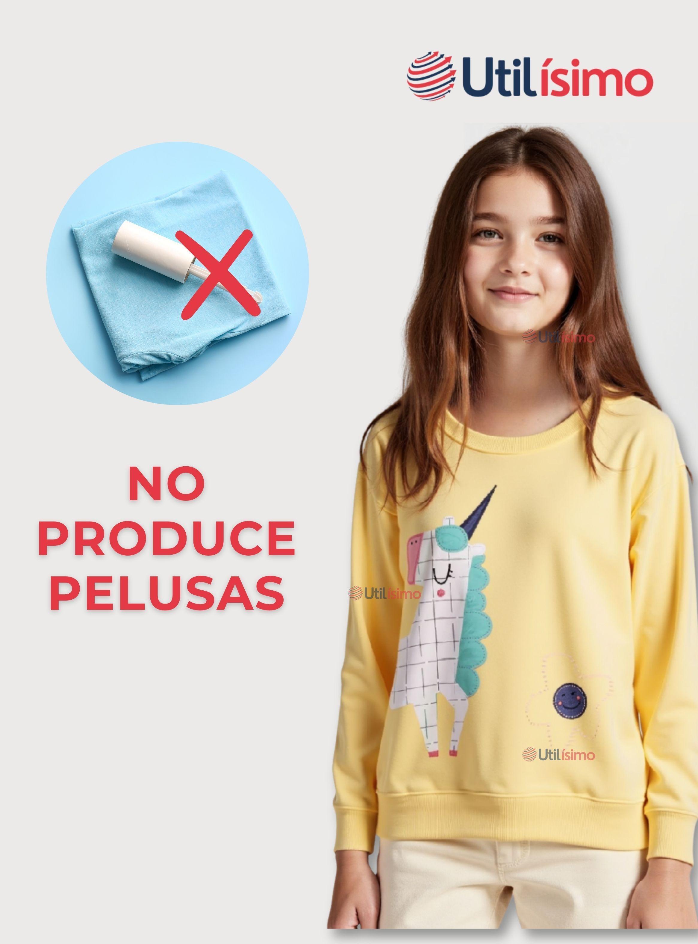 Polerón Algodón Cuello Redondo Niña Amarillo Unicornio-5