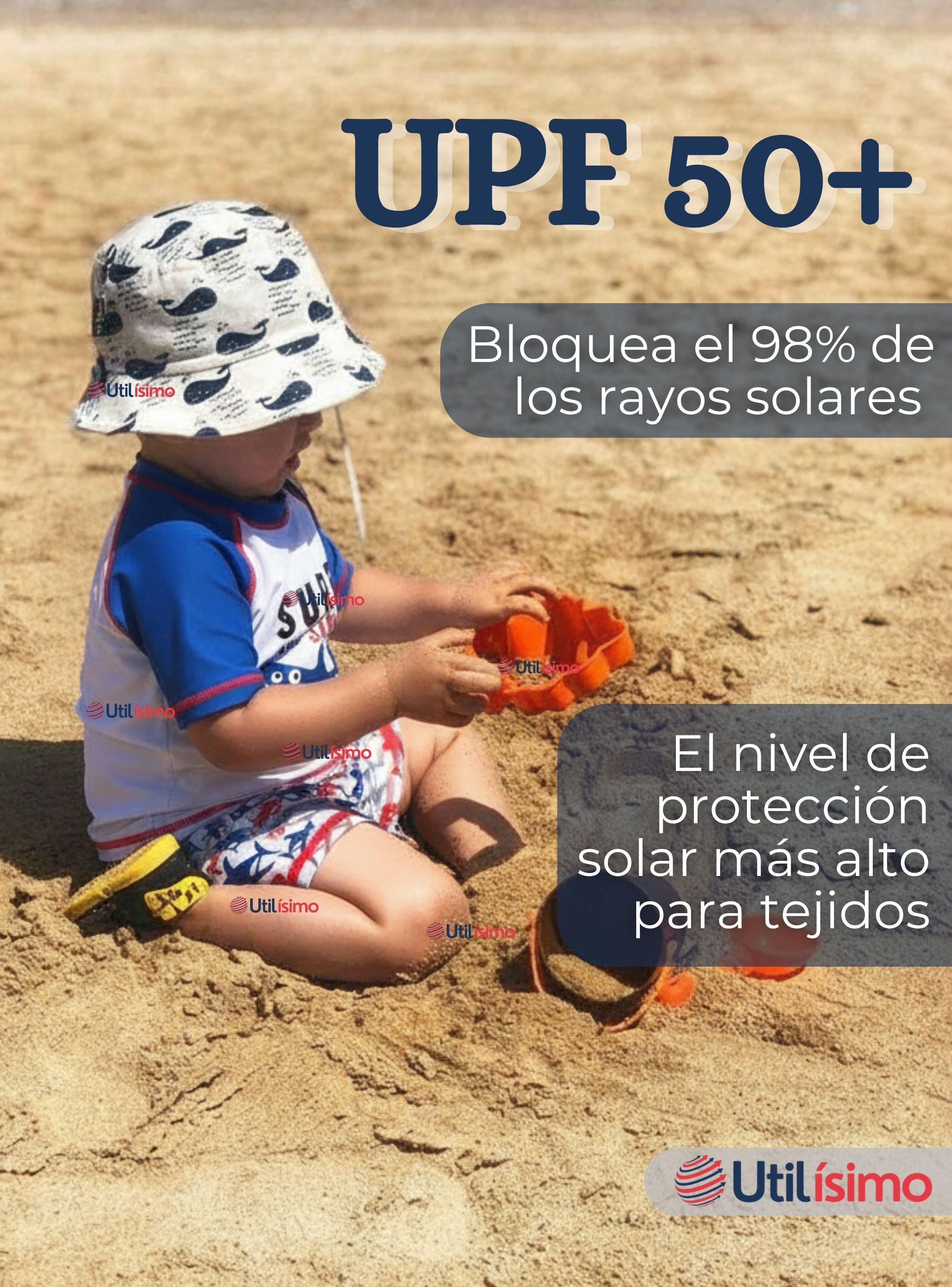 Traje de Baño Polera Manga Corta y Pantalón Corto 2 Piezas Corte Split Niño 2 a 4 años Blue Azul-7