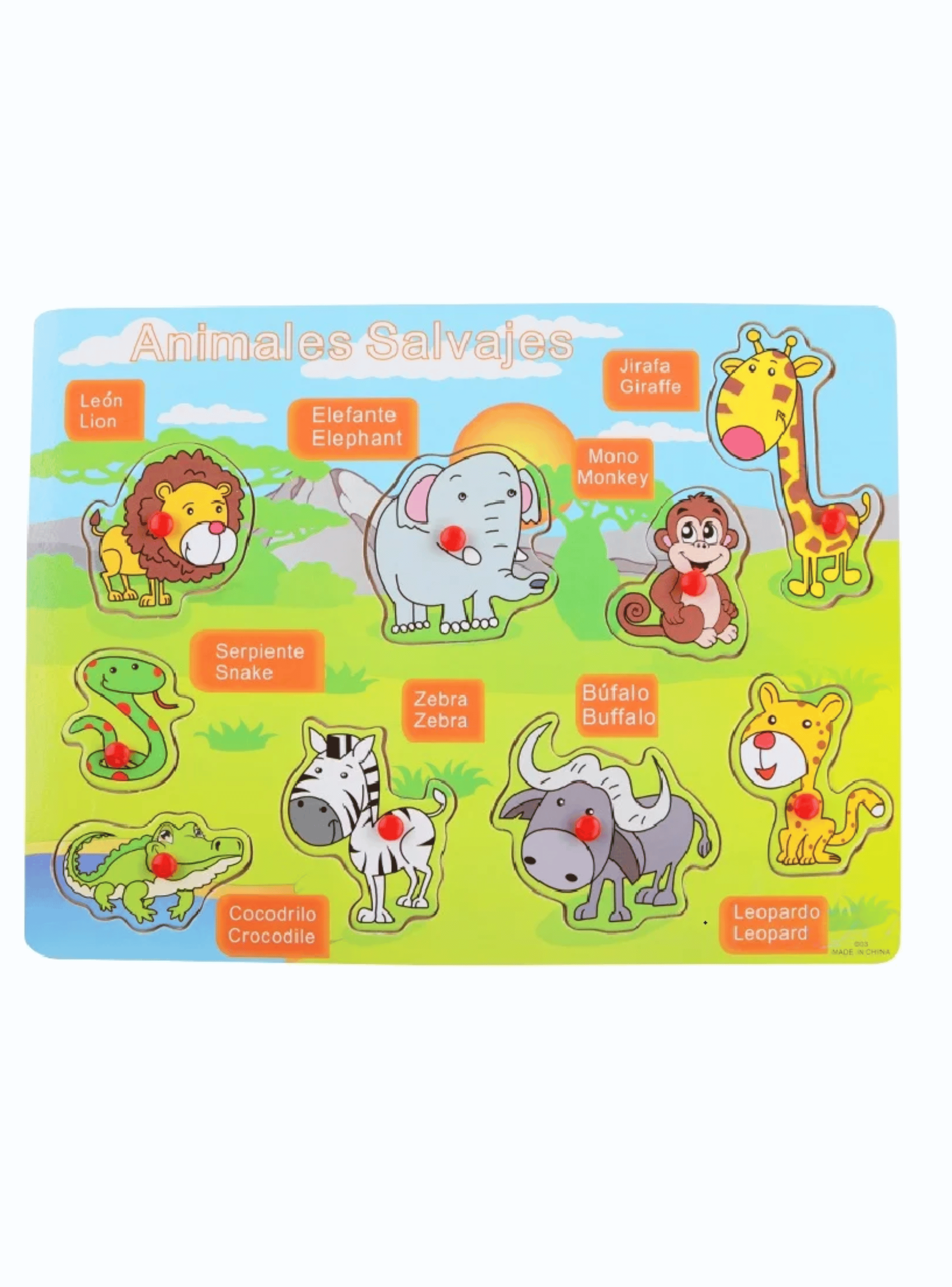 Puzzle Rompecabezas Madera 2 a 4 años Bebé Niño Niña-3