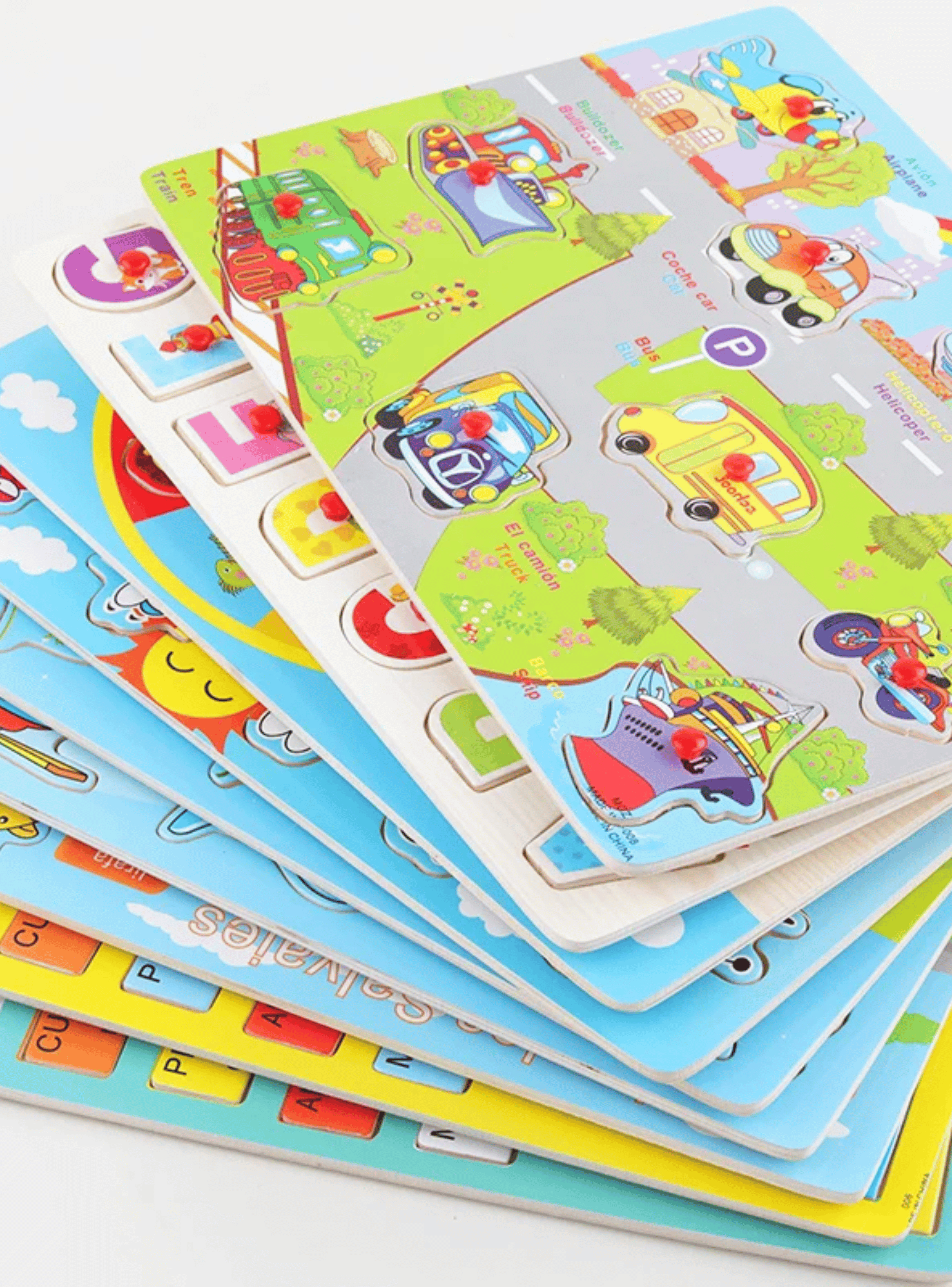 Puzzle Rompecabezas Madera 2 a 4 años Bebé Niño Niña-7