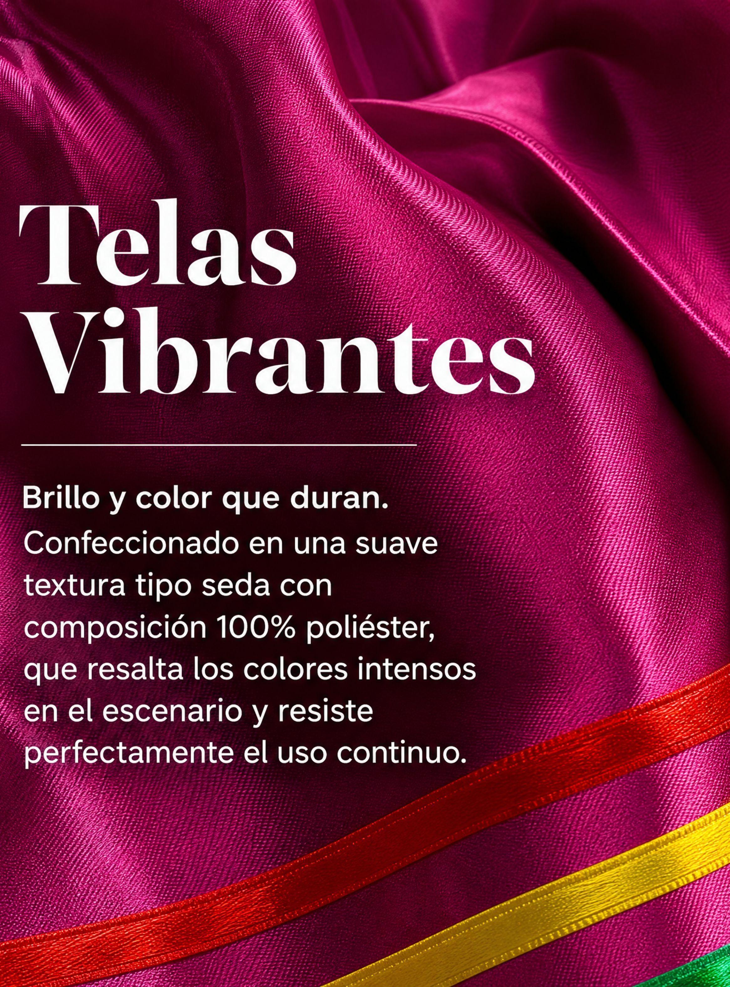 Traje Nortino Niña de 3 piezas Fucsia Baile Típico Fiestas Patrias-7