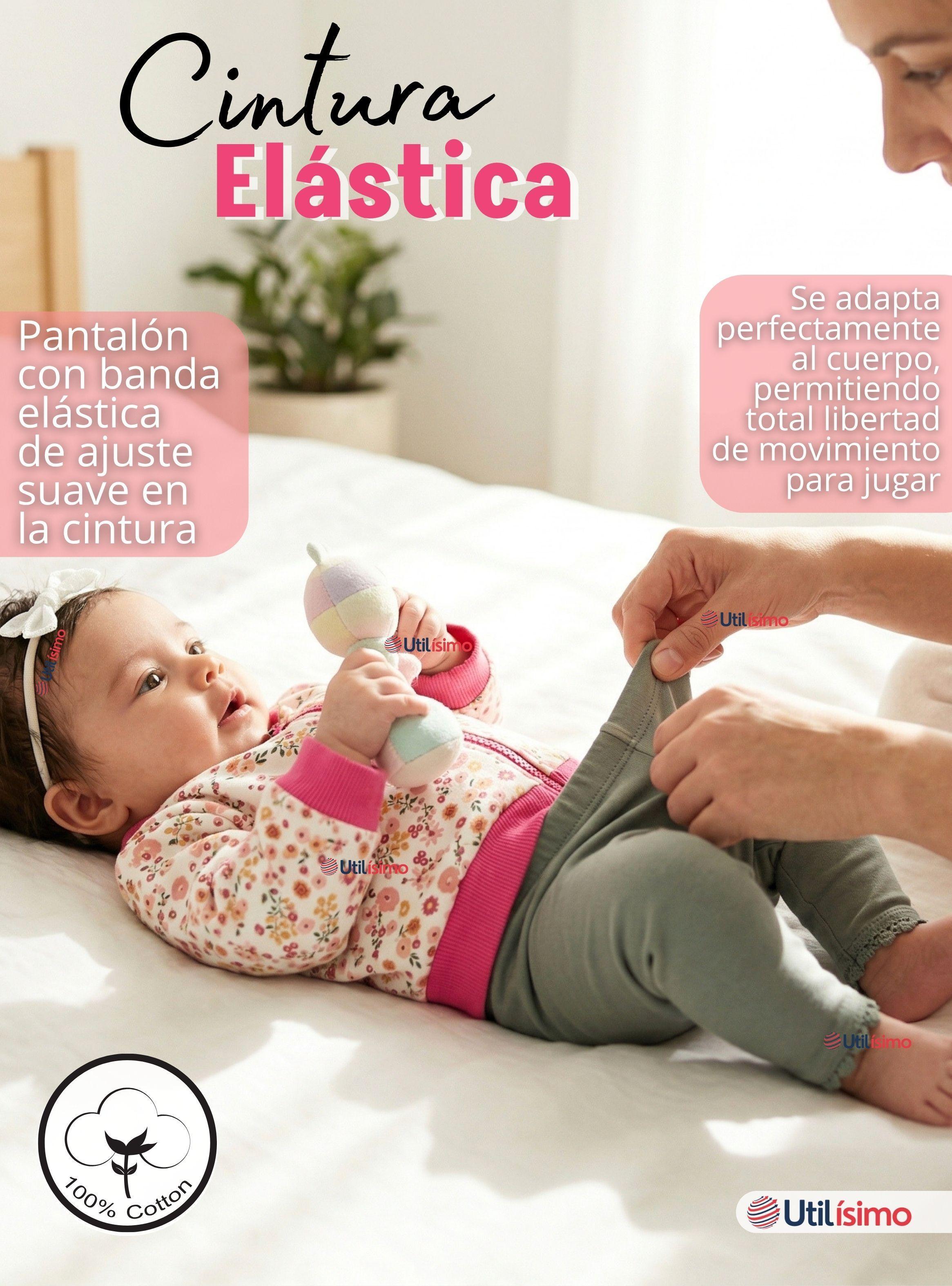 Conjunto 2 Piezas Buzo Pantalón Y Polerón Algodón Pink Flowers de Bebé Niña-5