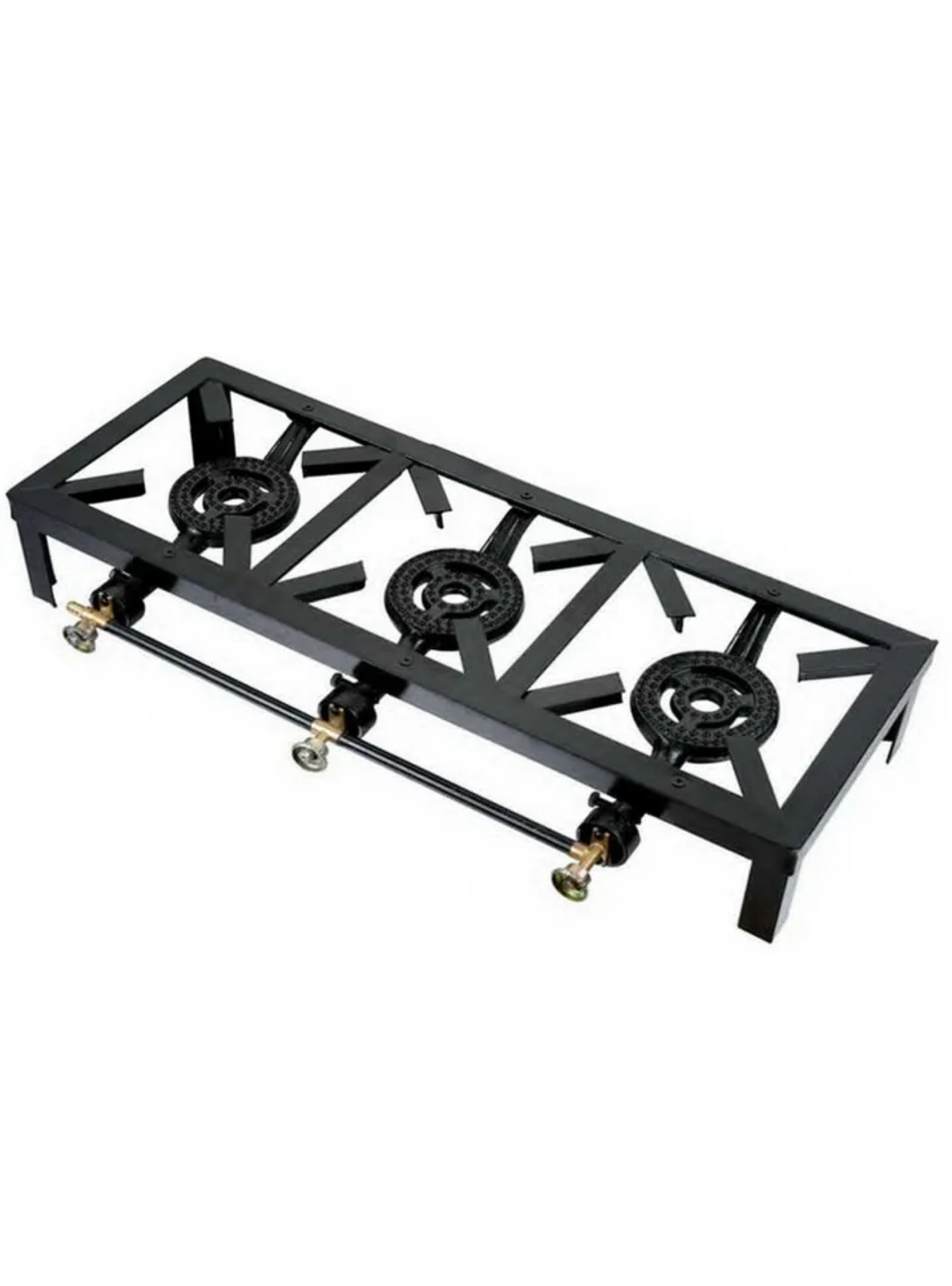 Cocina Fogón 3 Platos + Kit De Instalación Cocinilla Camping-2