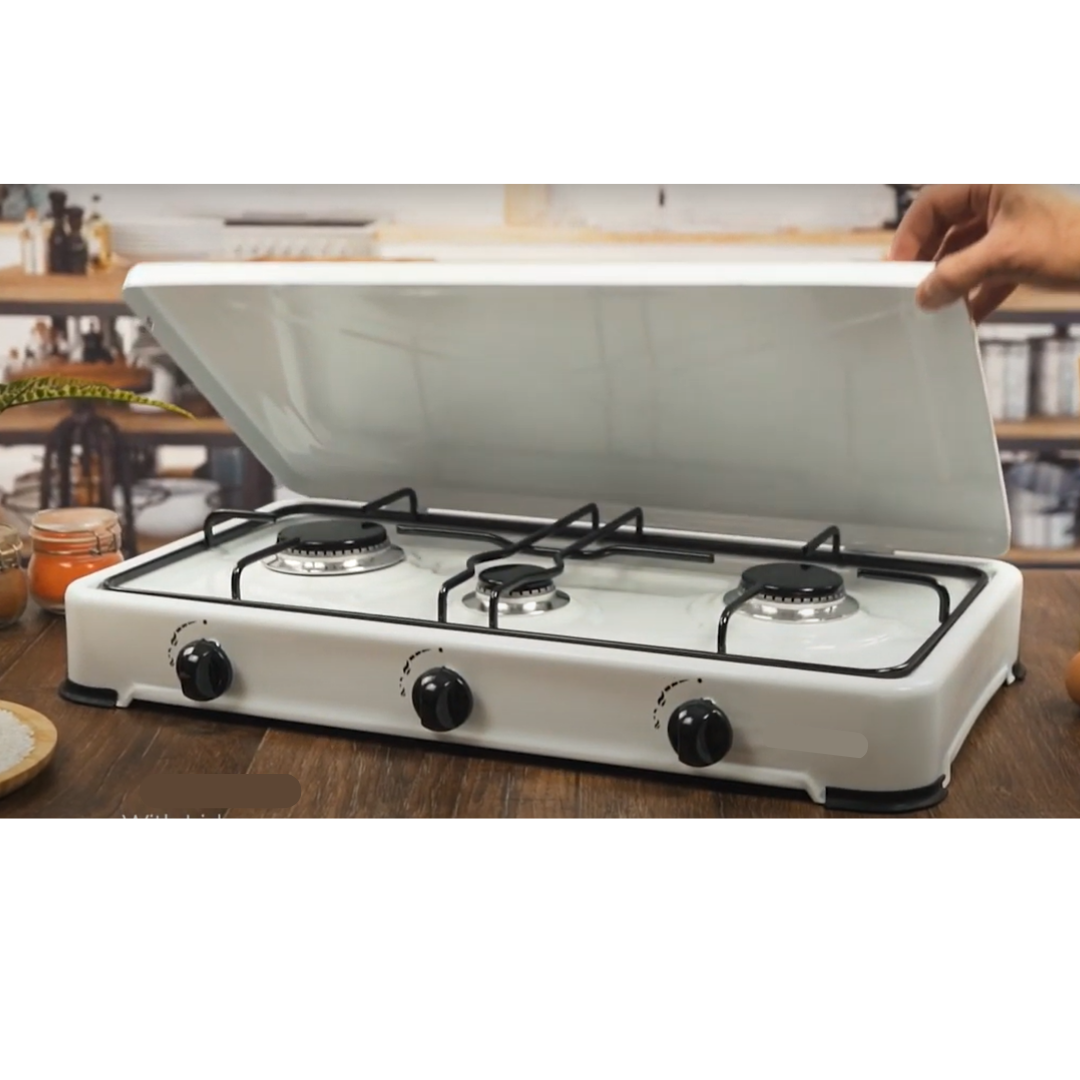 Cocina Encimera a Gas 3 Platos Portatil Cusimax™-2