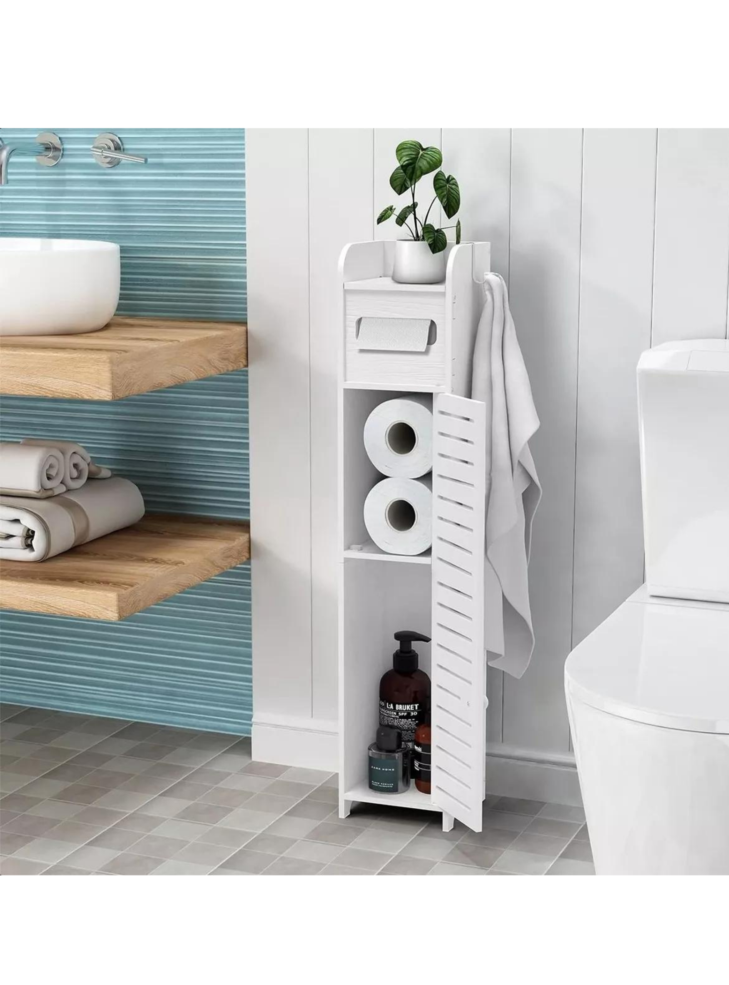 Organizador Baño Esquinero Con Puerta-4