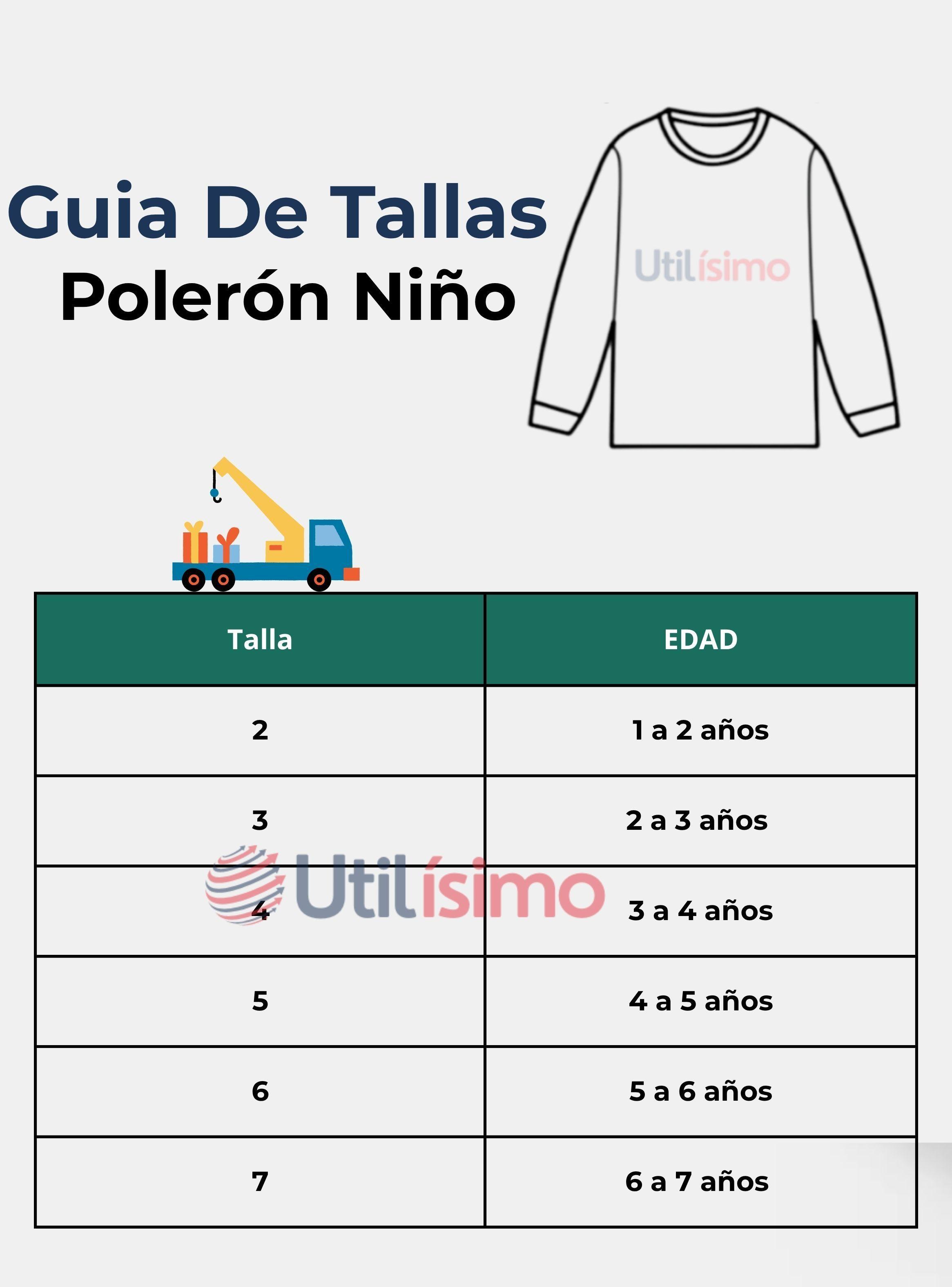 Polerón Algodón Cuello Redondo Niños Azul Grúa-2