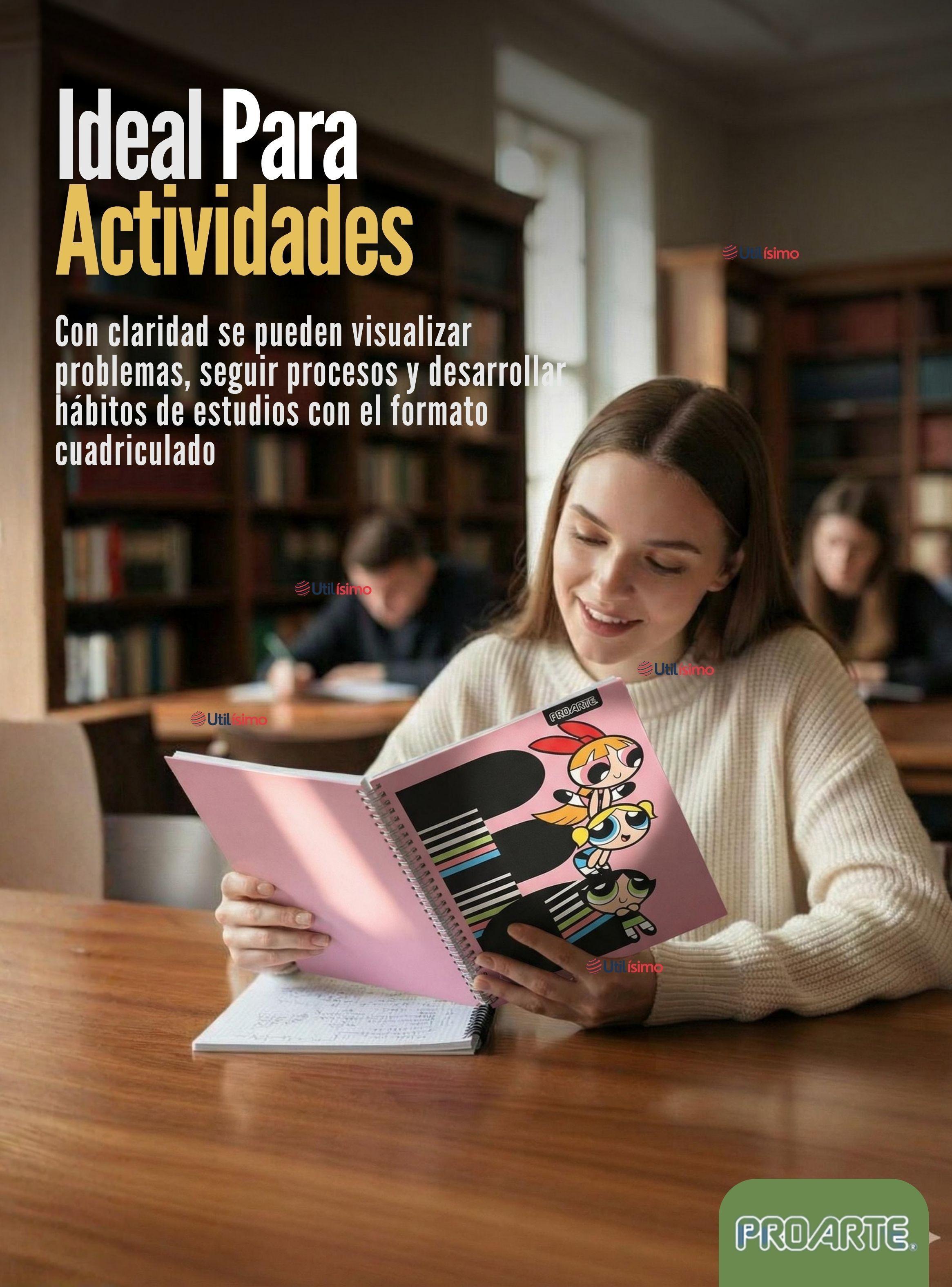 Pack 5 Cuadernos Universitarios Chicas Superpoderosas 100 Hojas Proarte Powerpuff Girls-4