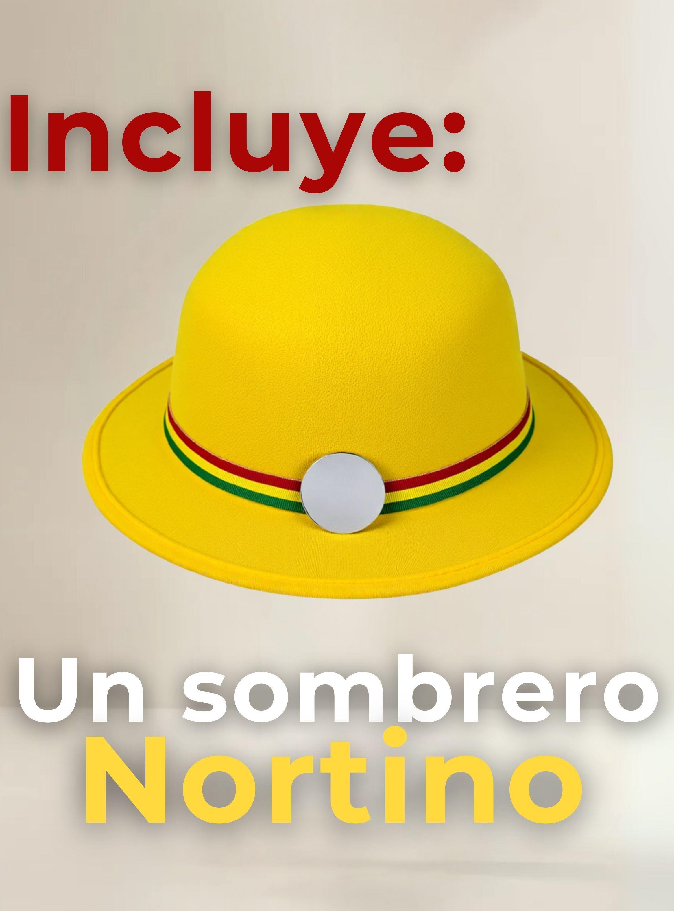 Sombrero Nortino Fiestas Patrias Gorro Niña Baile Danzas Color Amarillo-2