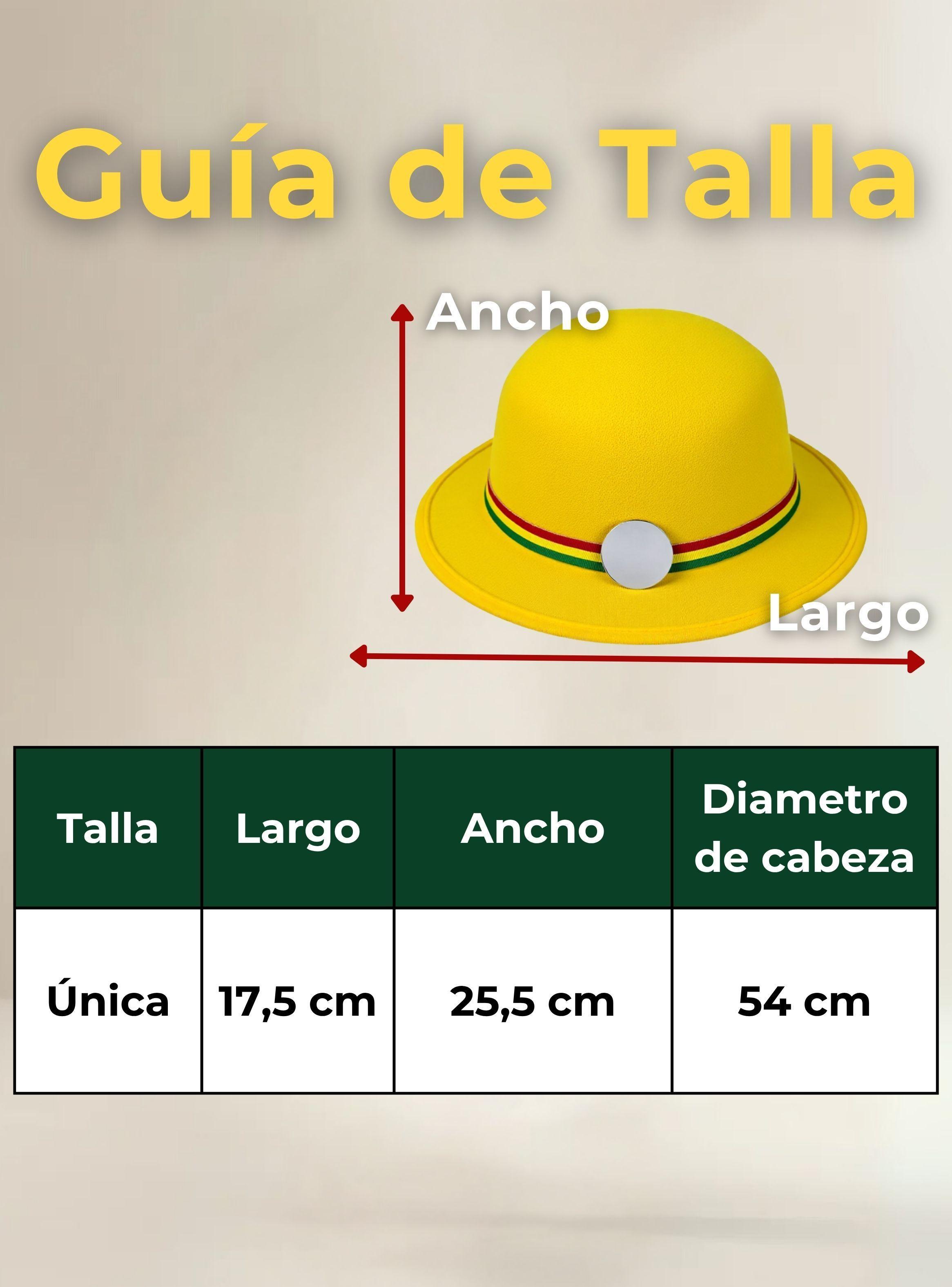 Sombrero Nortino Fiestas Patrias Gorro Niña Baile Danzas Color Amarillo-3
