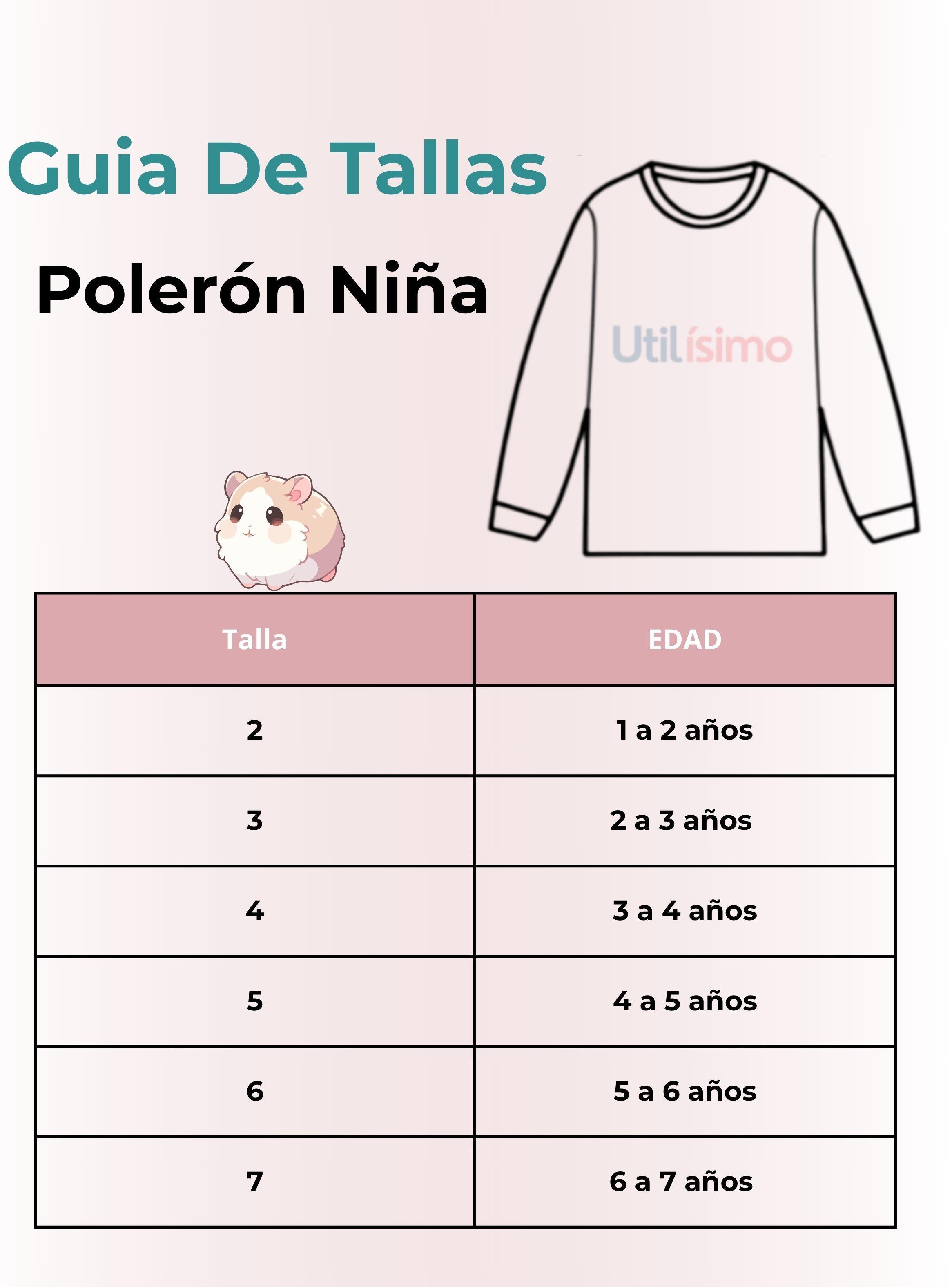 Polerón Algodón Cuello Redondo Niña Turquesa Hámster-2