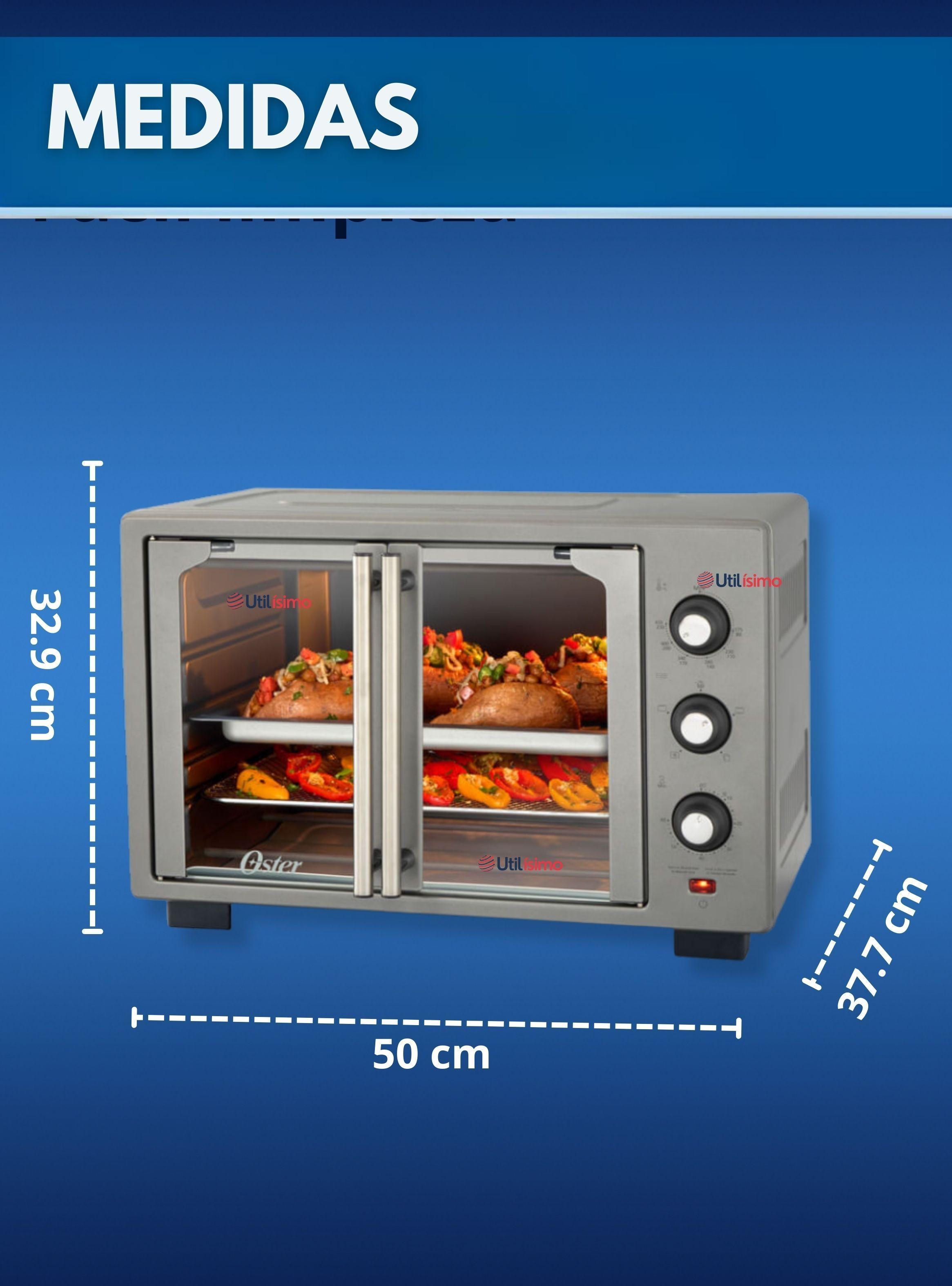 Horno con freidora de aire Oster® 35 litros, puertas francesas, TSSTTV35FDMAFNS-3