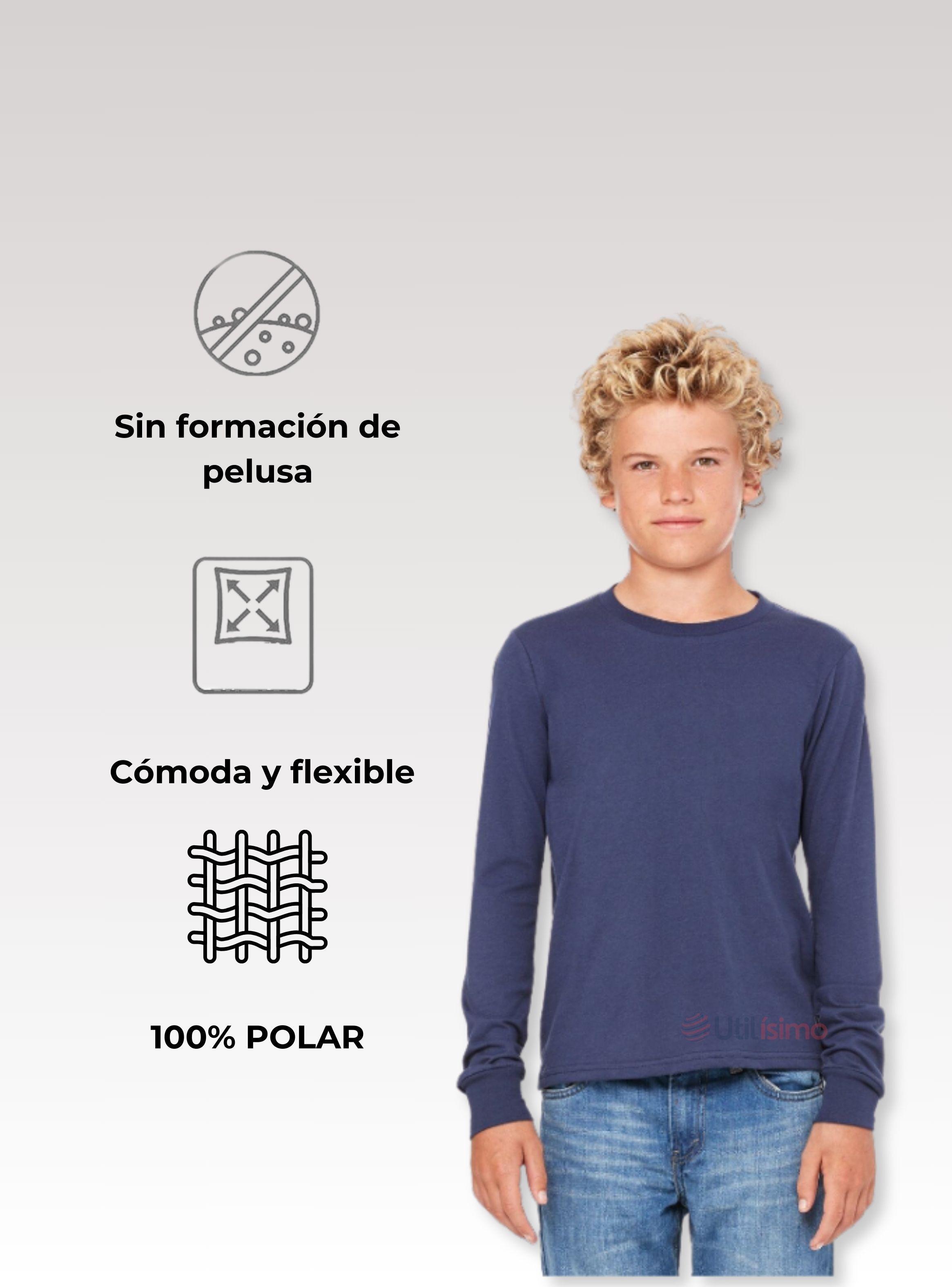 Camiseta Polera Polar Niño Primera Capa-3