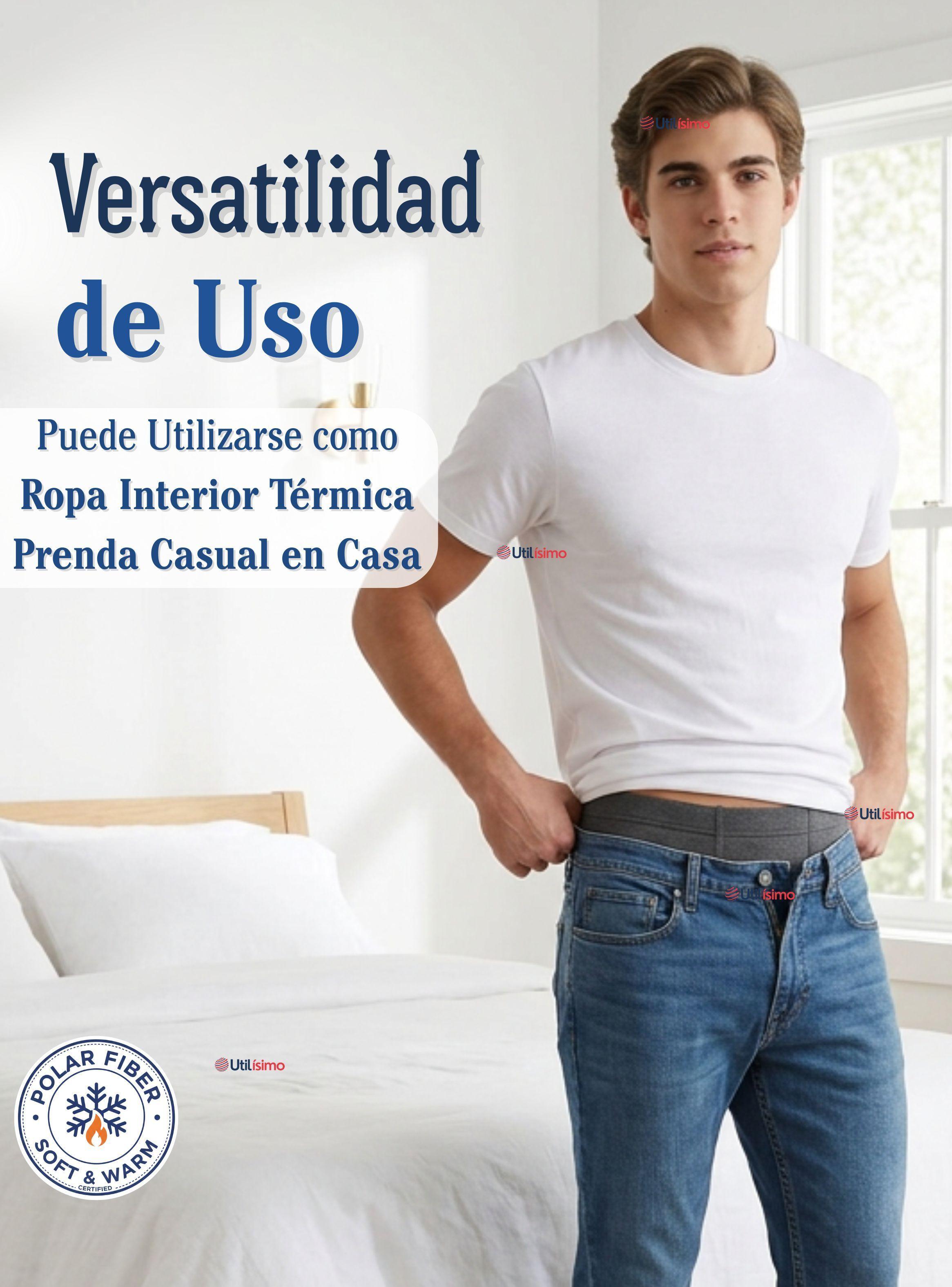 Pack 3 Calzas Polar Para Hombre Térmica Invierno Calzoncillos Largo-5