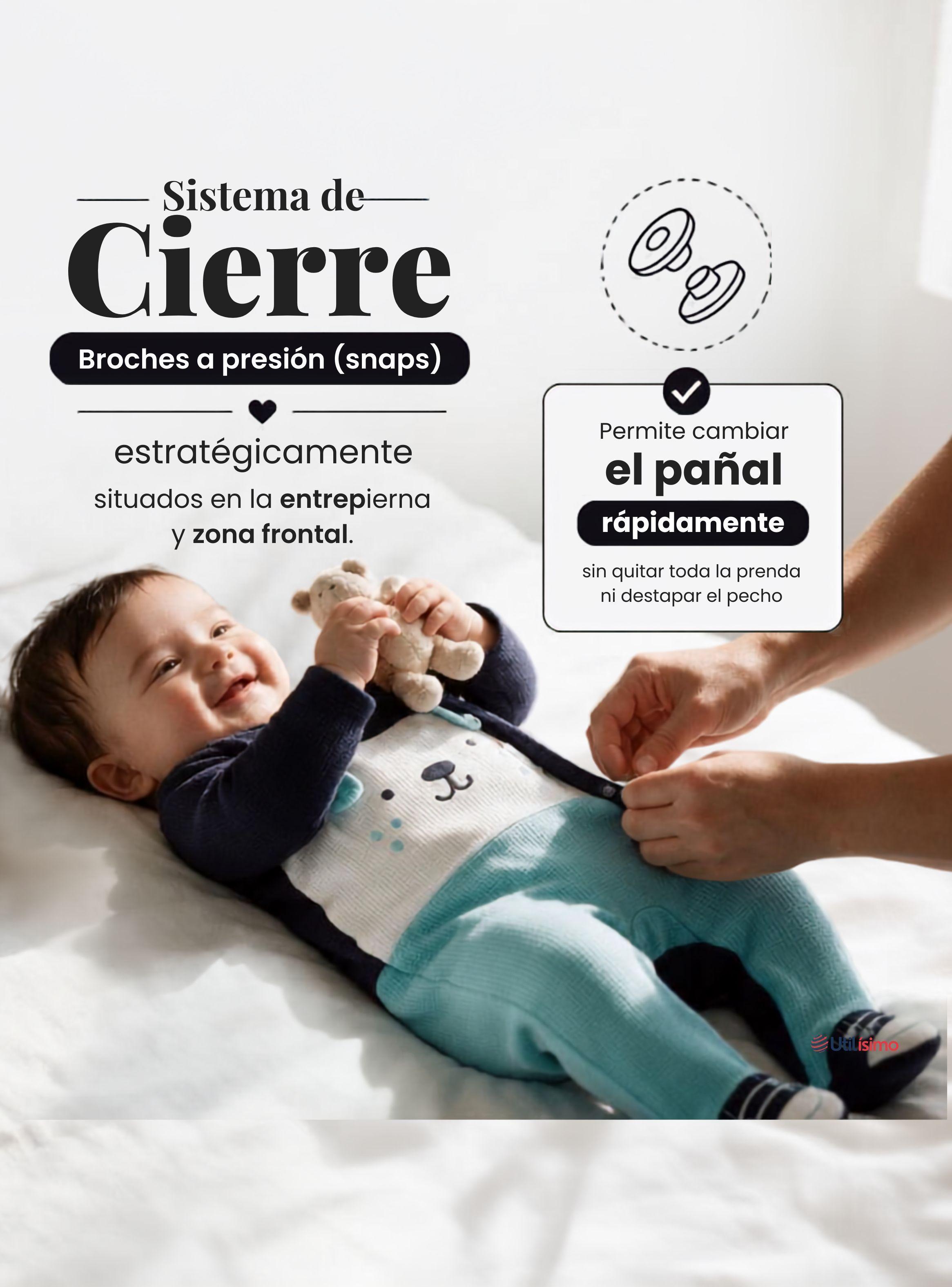 Enterito 100% Algodón Bebé Niño Tedmimak-7