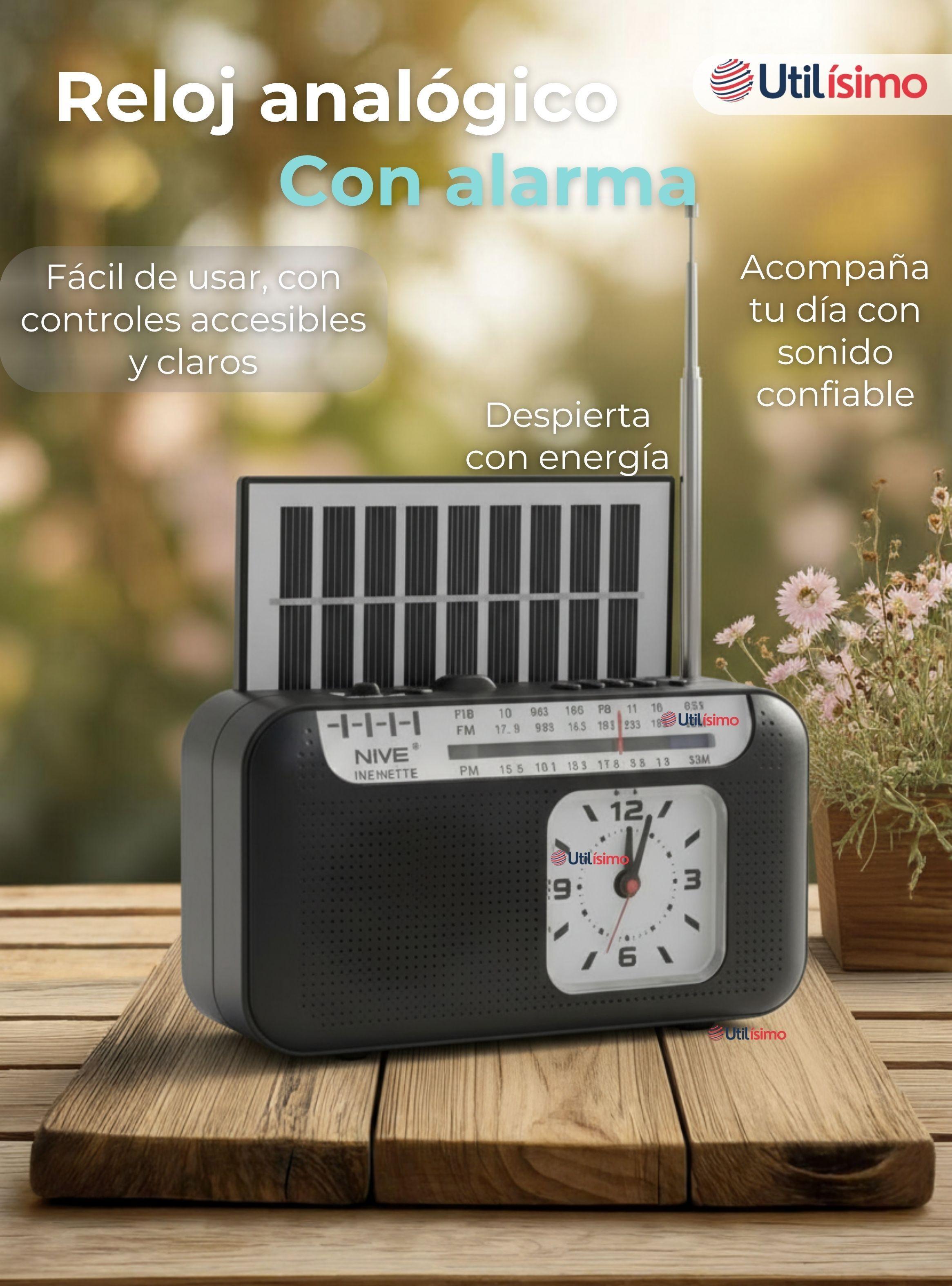 Radio Solar Portátil Recargable de Bluetooth AM/FM-7