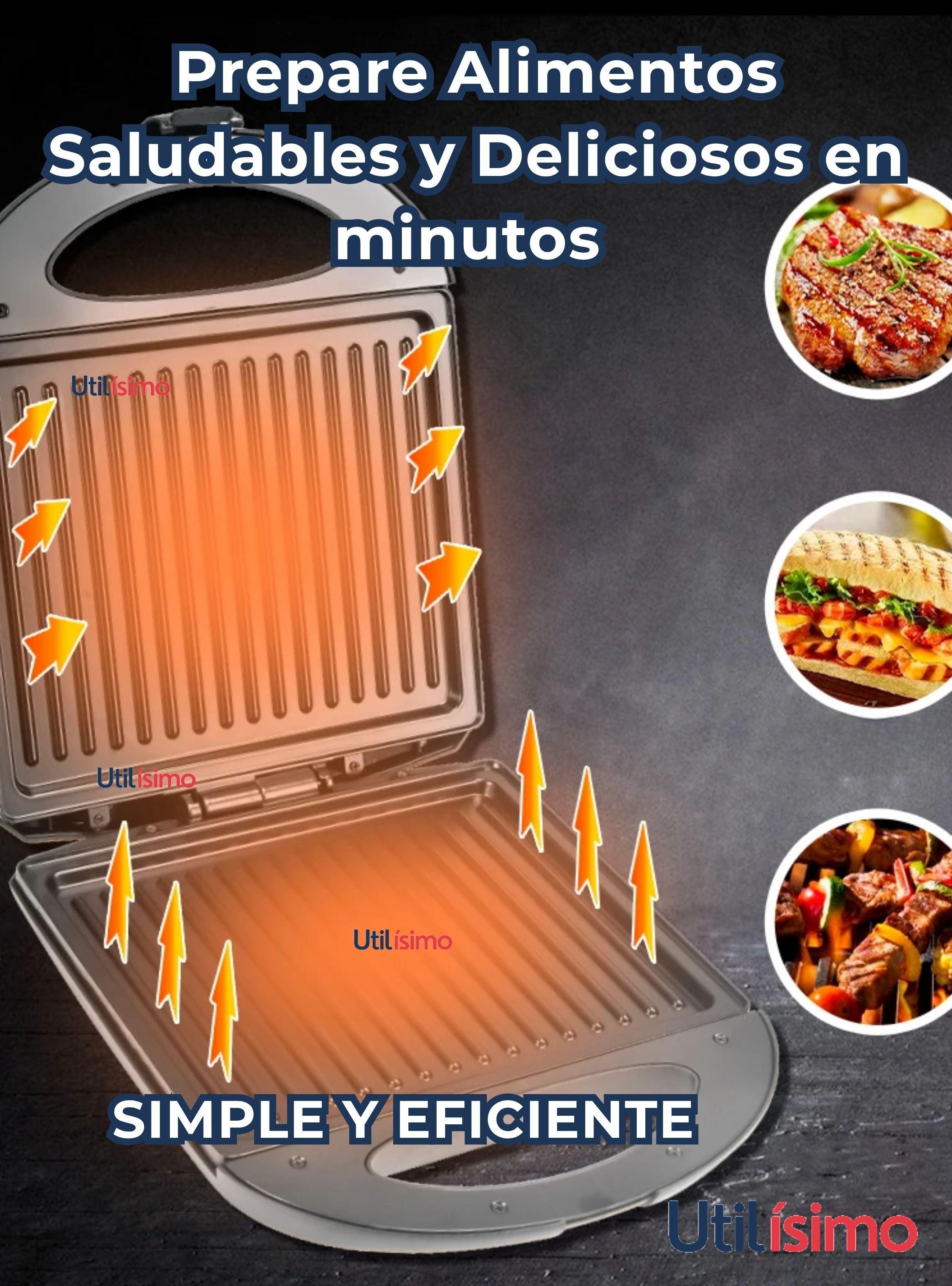 Sandwichera Eléctrica Tipo Grill Tostador Y Plancha-4