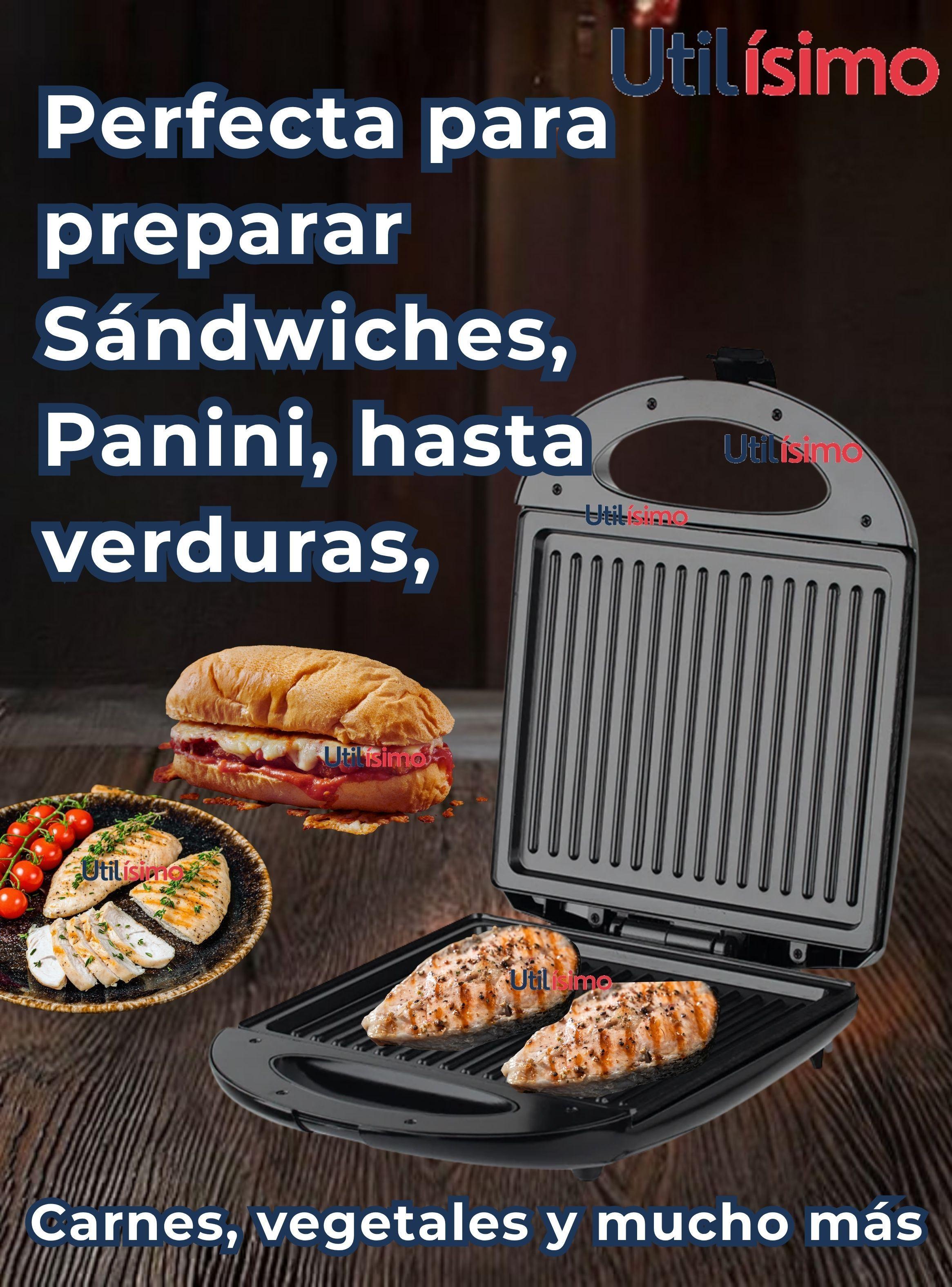 Sandwichera Eléctrica Tipo Grill Tostador Y Plancha-5