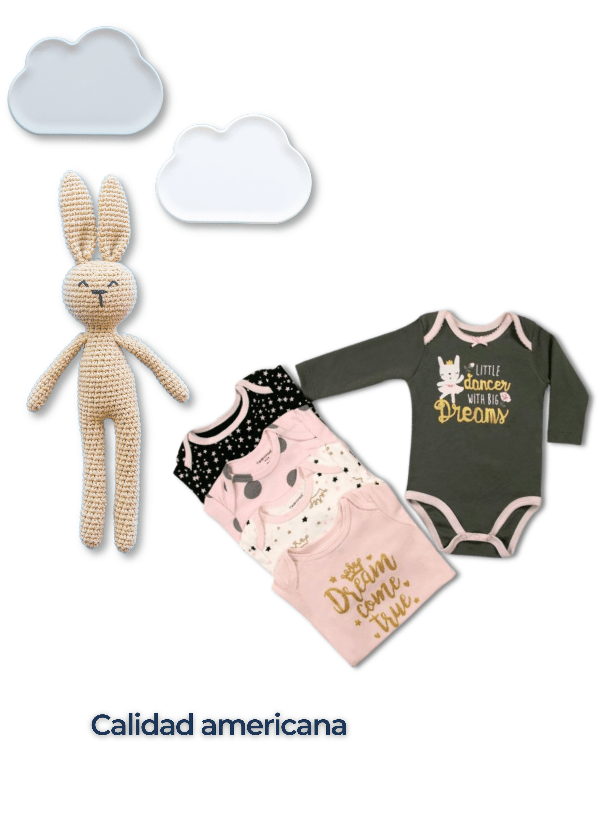 Pack 5 Bodys Bebé Niña Manga Larga Tedmimak 100% Algodón Ballet Dreams-5