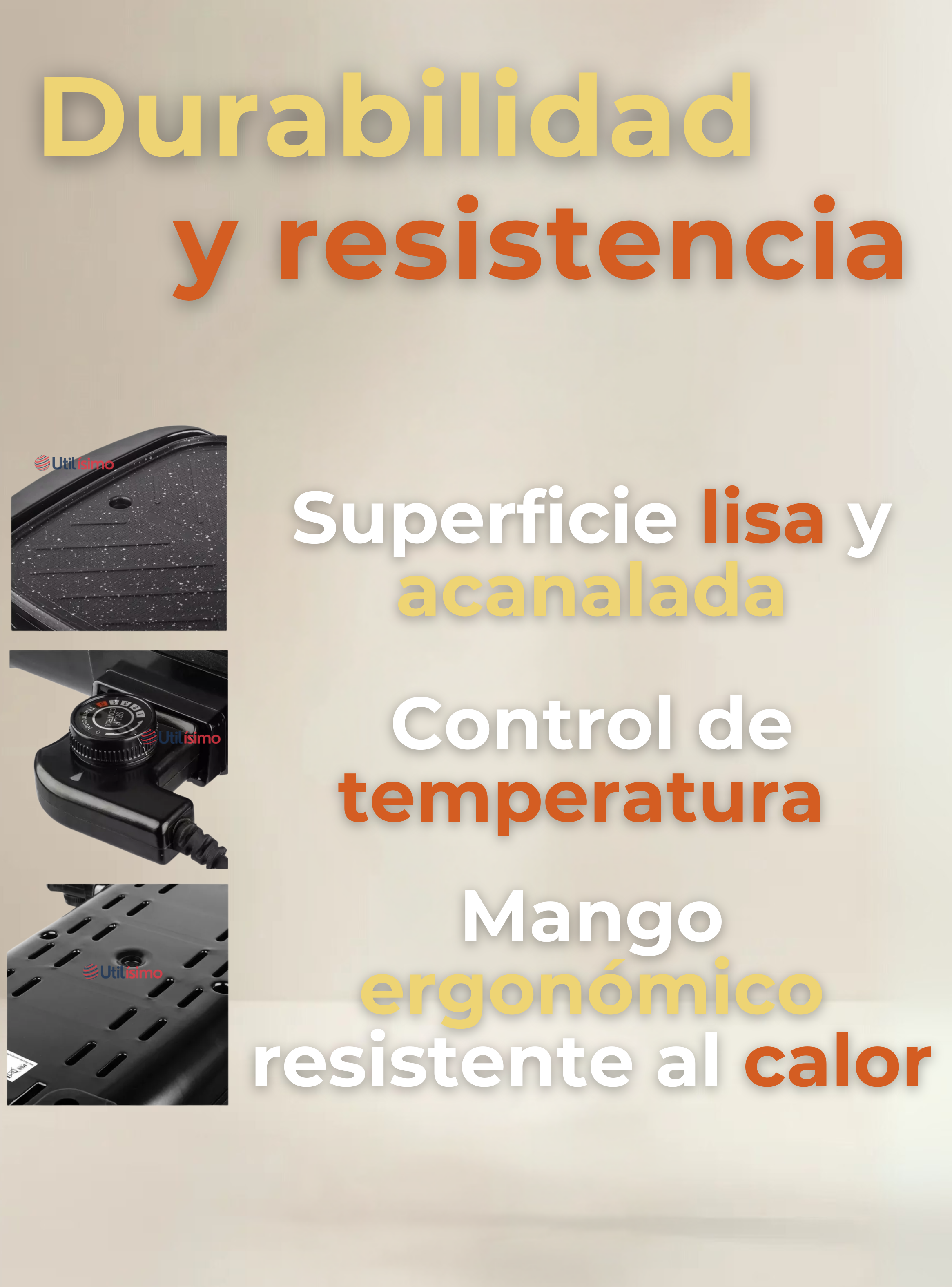 Plancha Parrillera Asador Eléctrico 2 en 1 Churrasquera Hogar-4