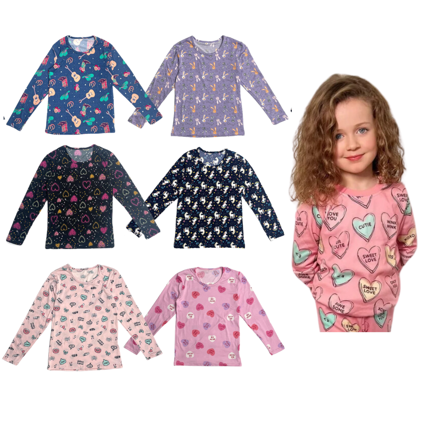 Pack 6 Camisetas Primera Capa Invierno Niña Polera Polar-0
