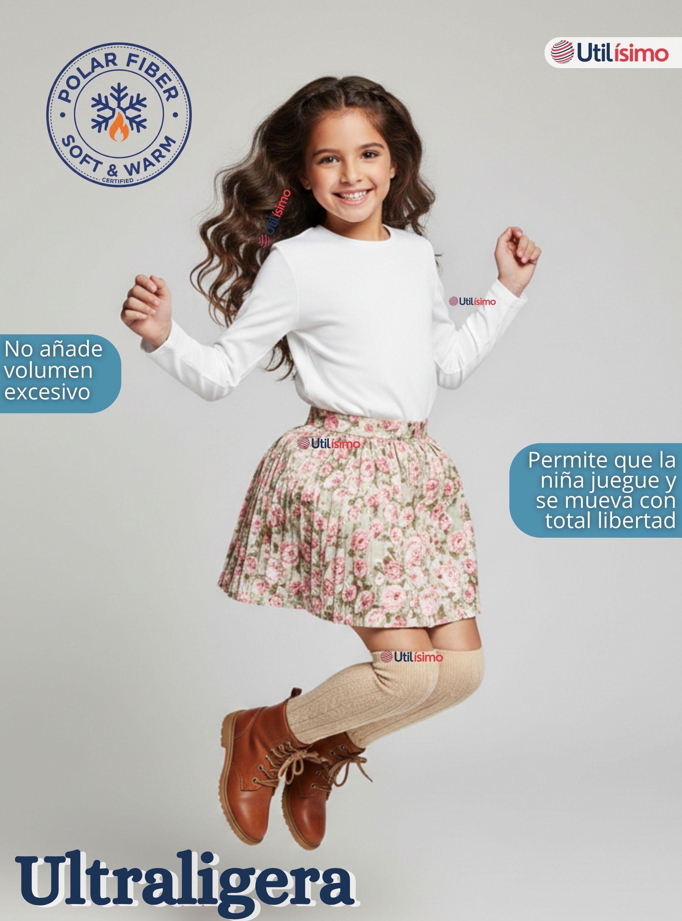 Pack 6 Poleras Camisetas Básica Polar Primera Capa Cuello Redondo Manga Larga Colores Surtidos Niñas-3