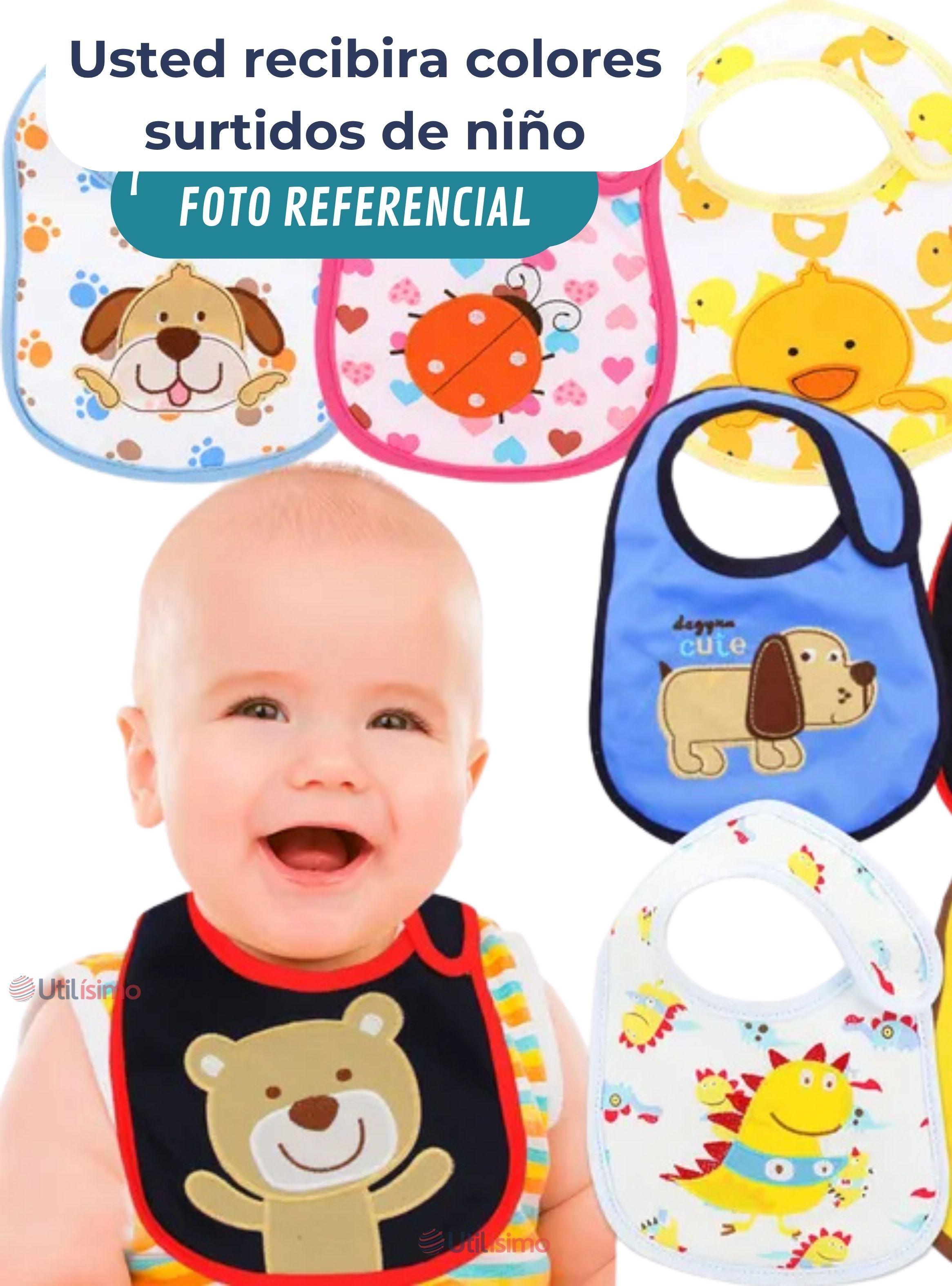 Pack 12 Baberos Impermeables Regulables Jump Kids Para Bebé Niño-2
