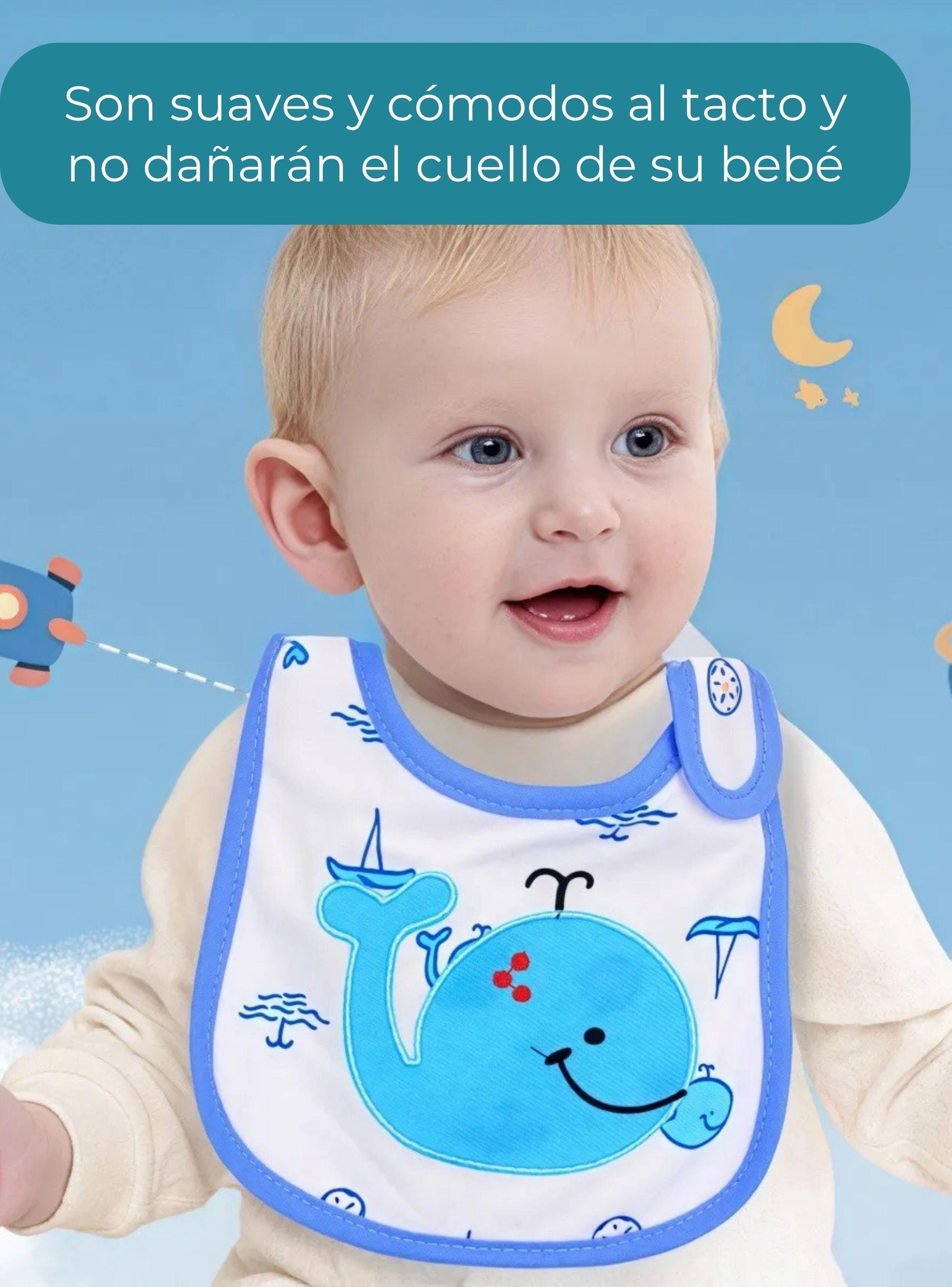 Pack 12 Baberos Impermeables Regulables Jump Kids Para Bebé Niño-6