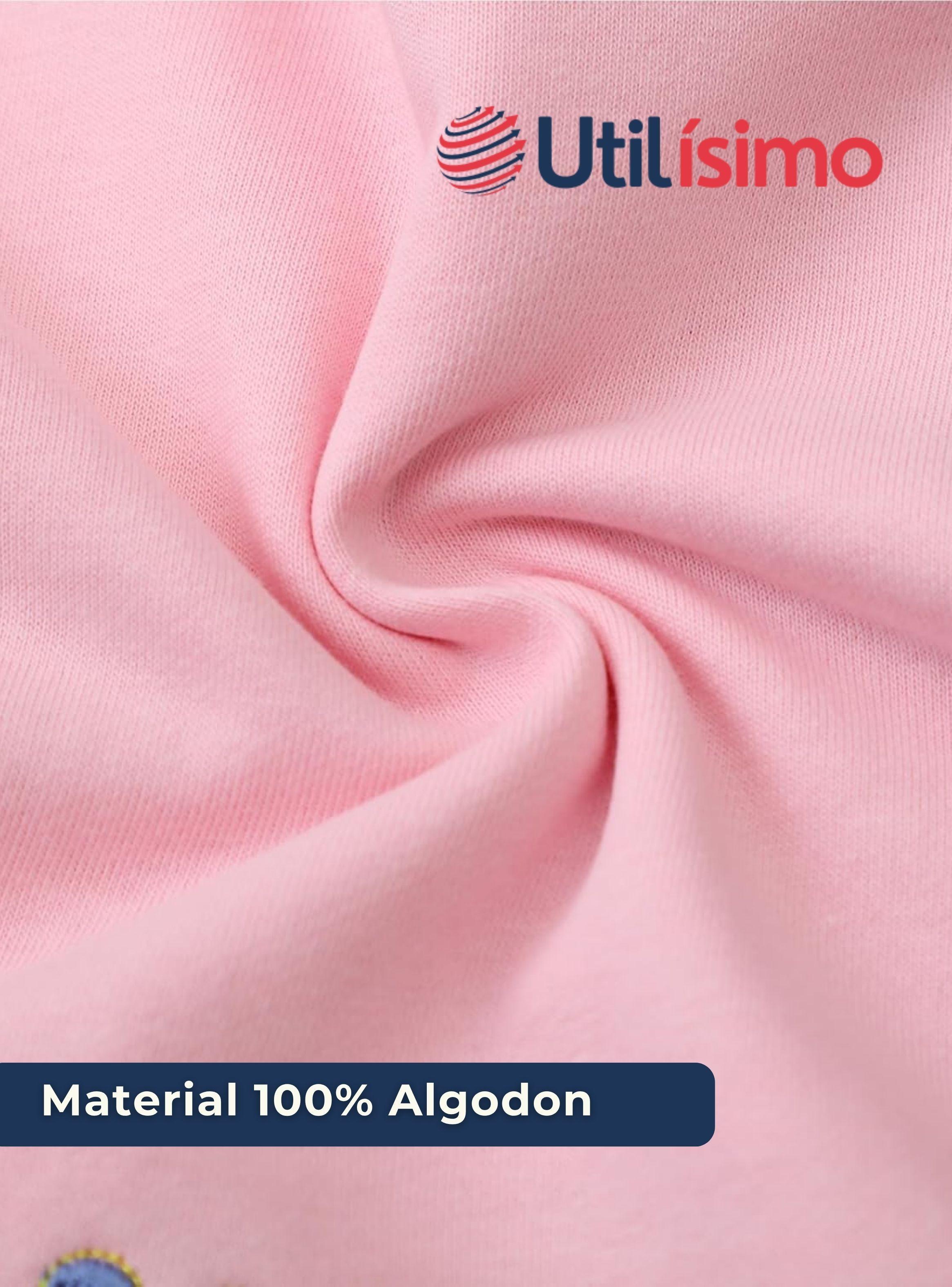 Poleron Cuello Redondo Niña Rosado Mariposa-4