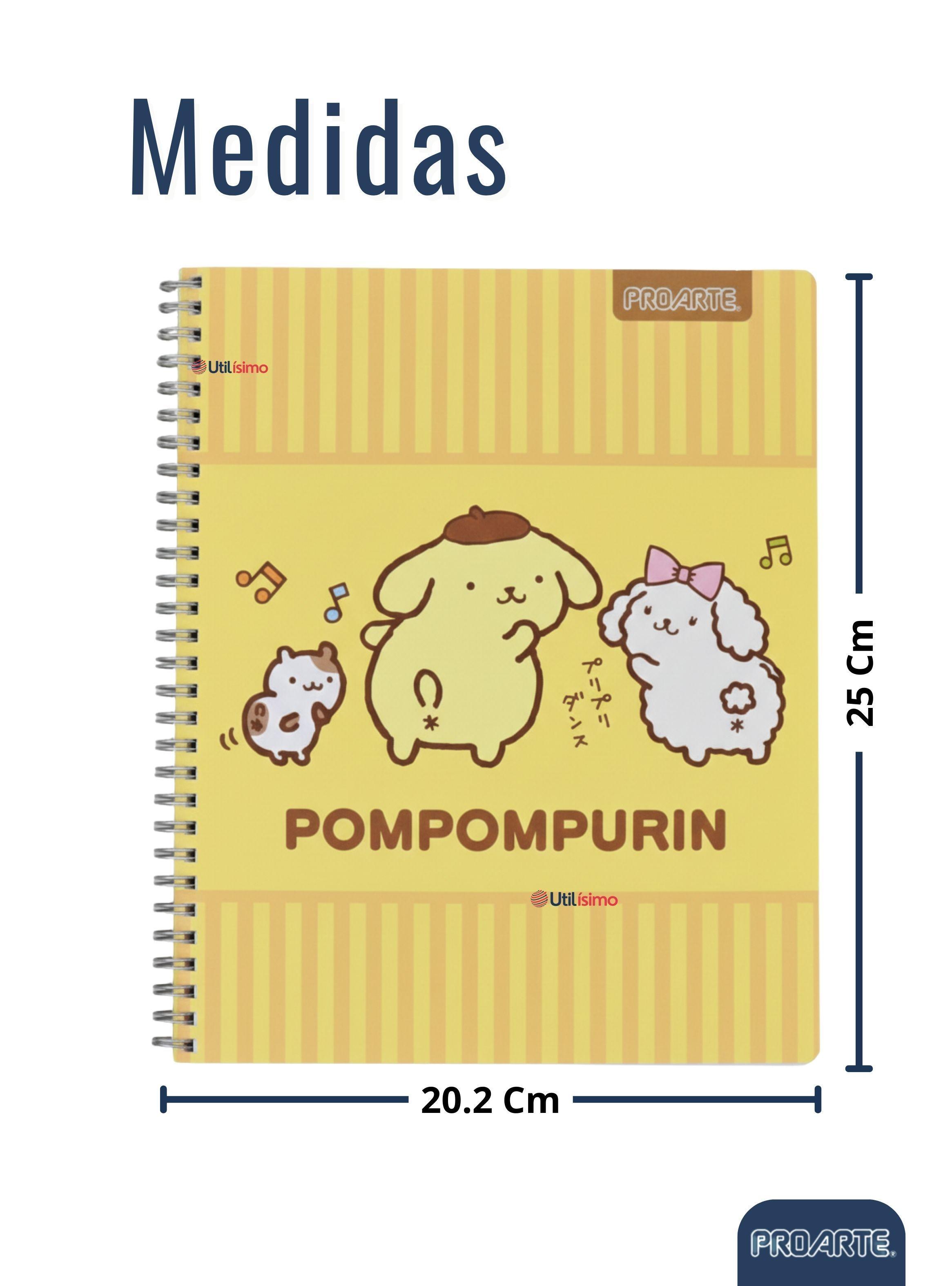 Pack 10 Cuadernos Universitarios Pompompurin de 100 Hojas 7mm Proarte Diseño Surtido-3