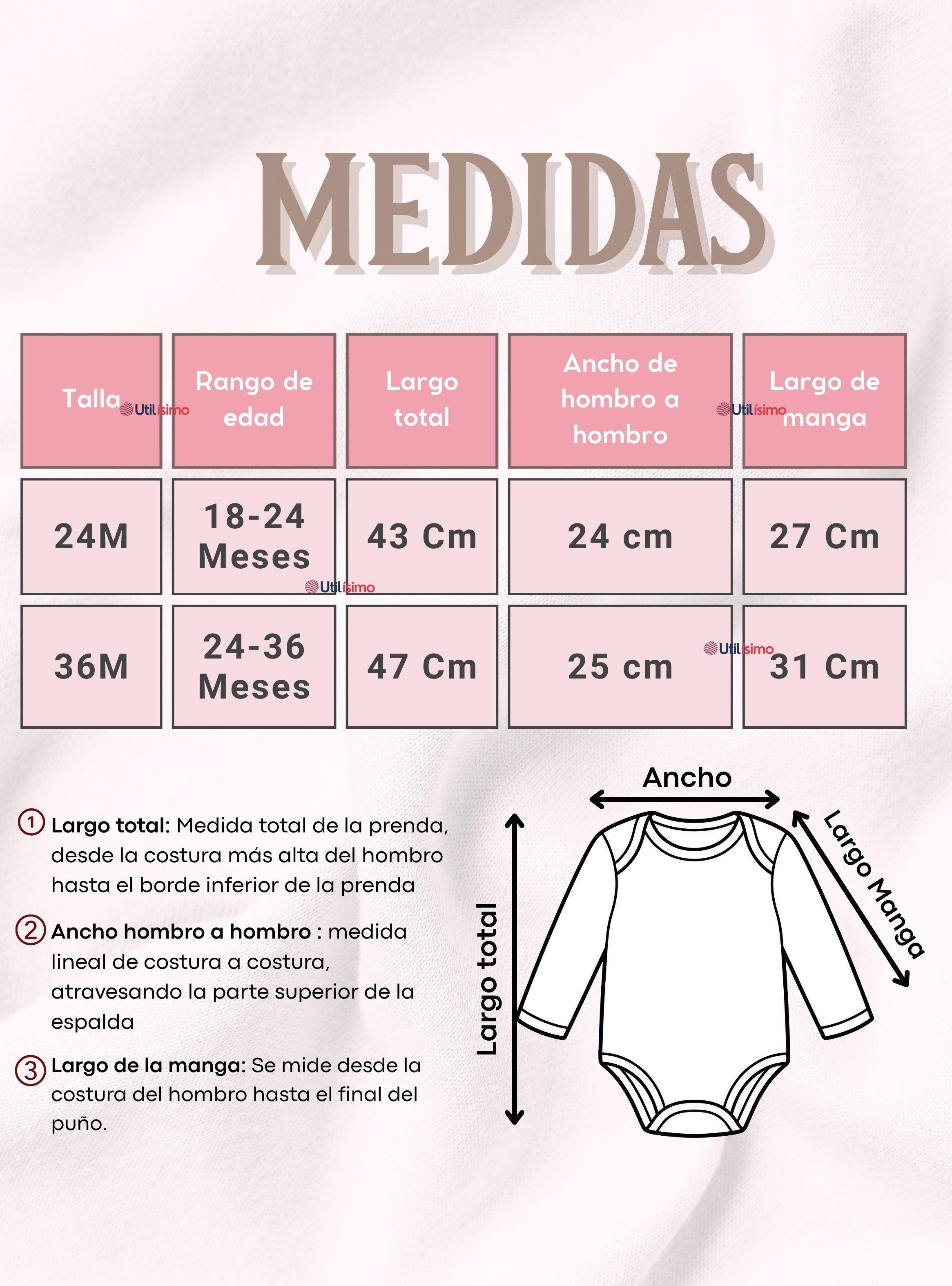 Pack 5 Bodys Manga Larga 100% Algodón Bebé Niña Sweet and Wild-3