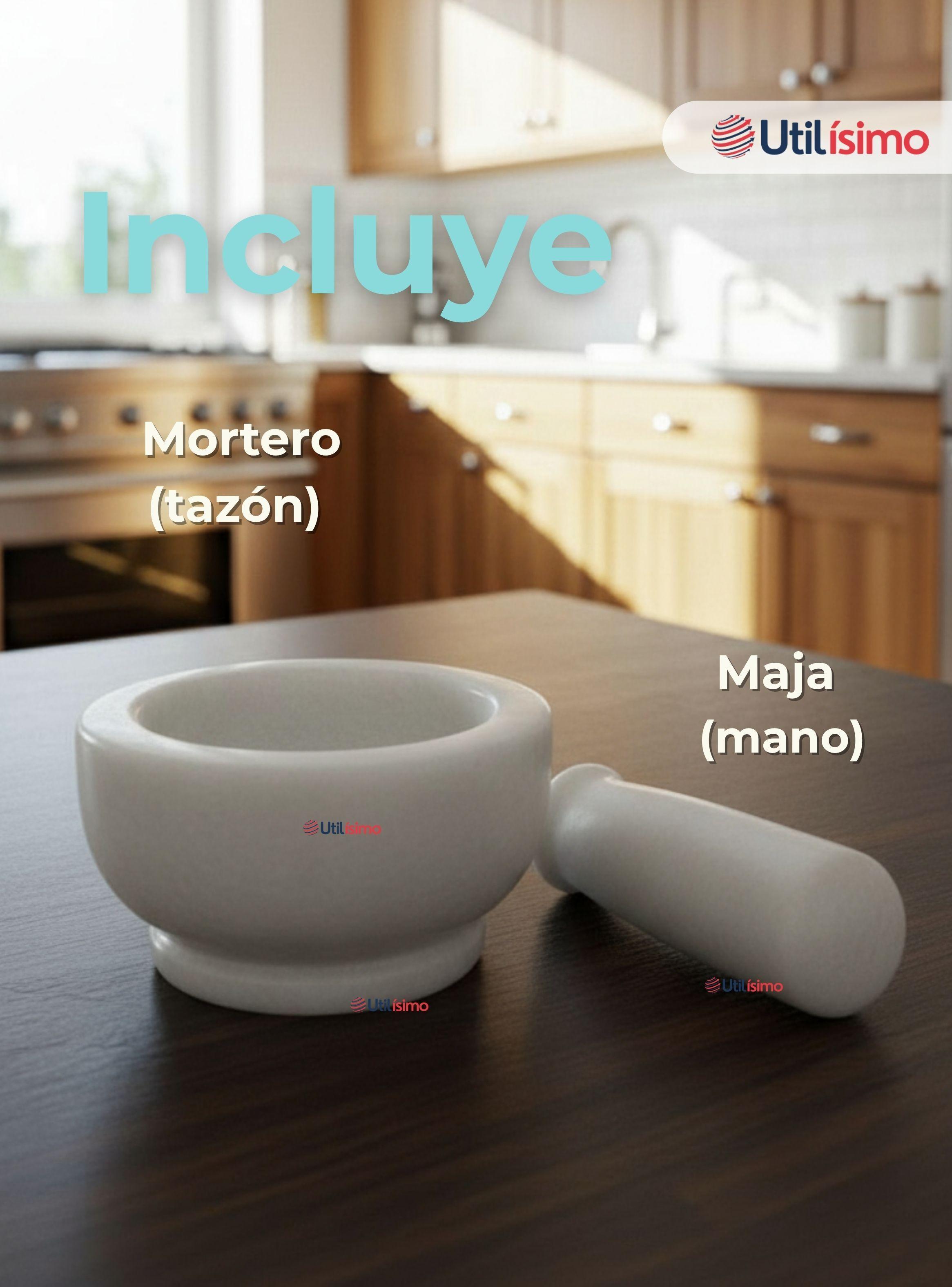 Mortero De Piedra Mármol Natural Pulido Para Moler Especies -4