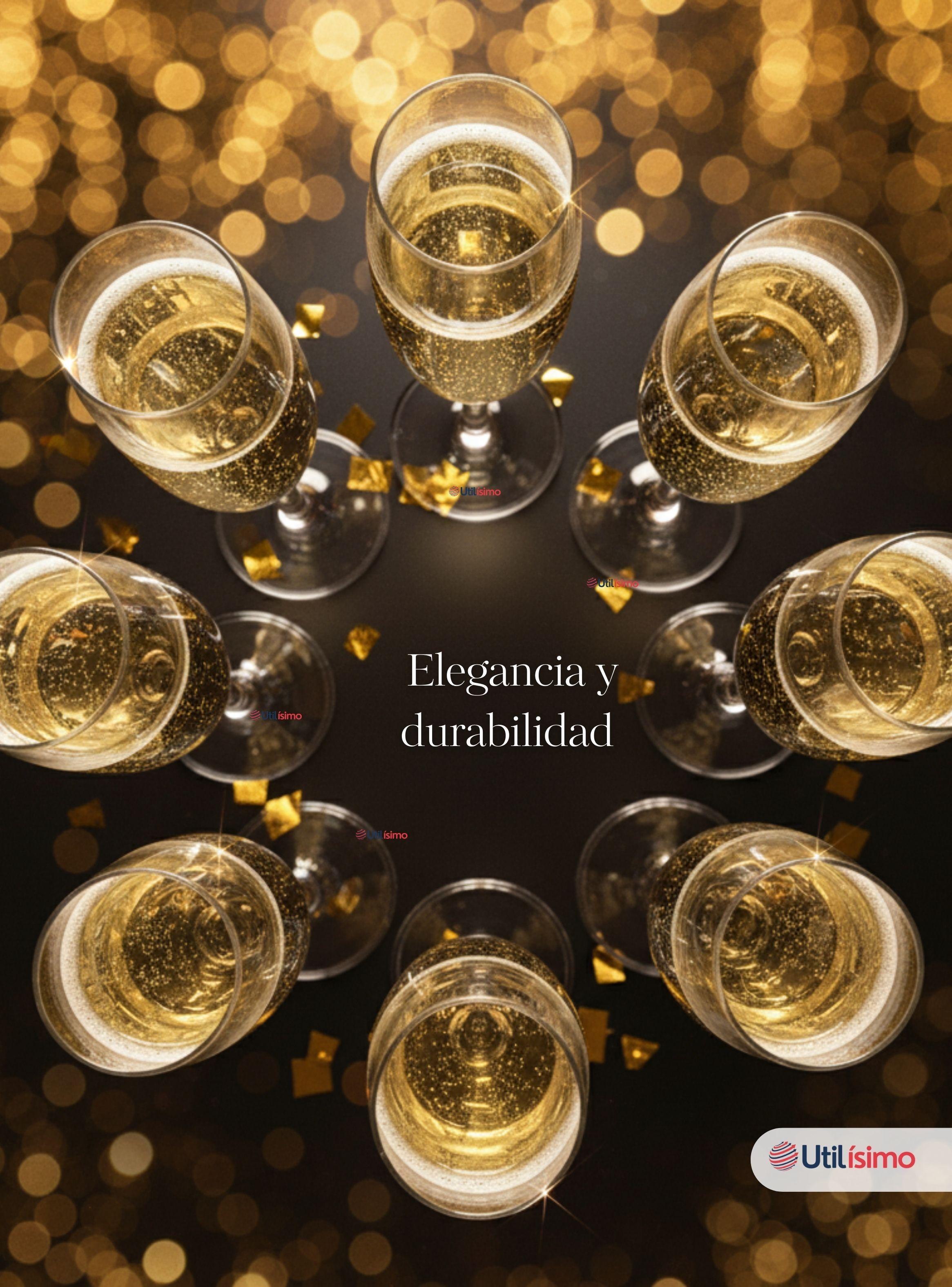 Set de 12 Copas de Champaña Espumante Vidrio Capacidad 180 ml-6