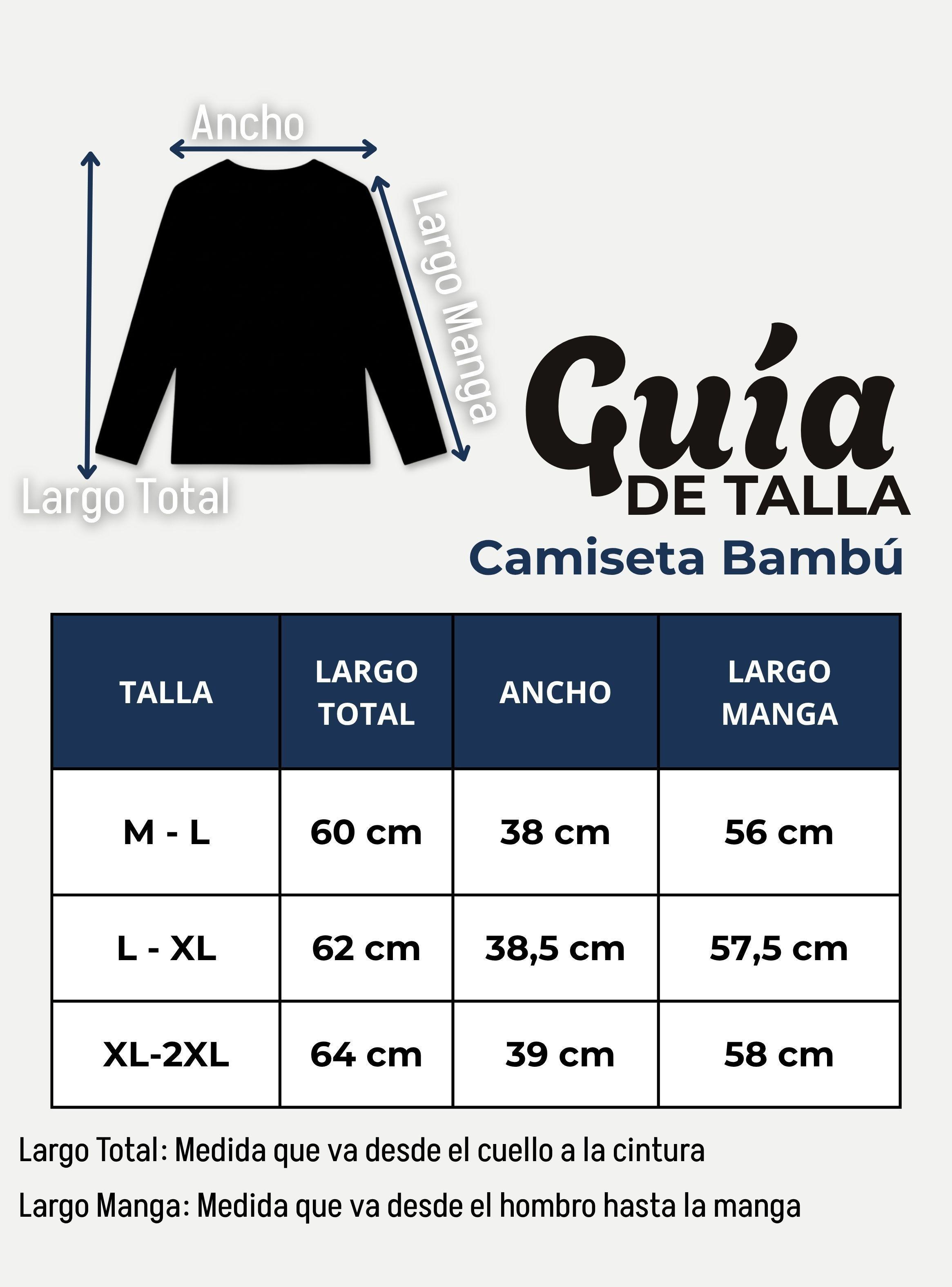 Camiseta Polera Bambú Primera Capa Color Negro Manga Larga Mujer-5