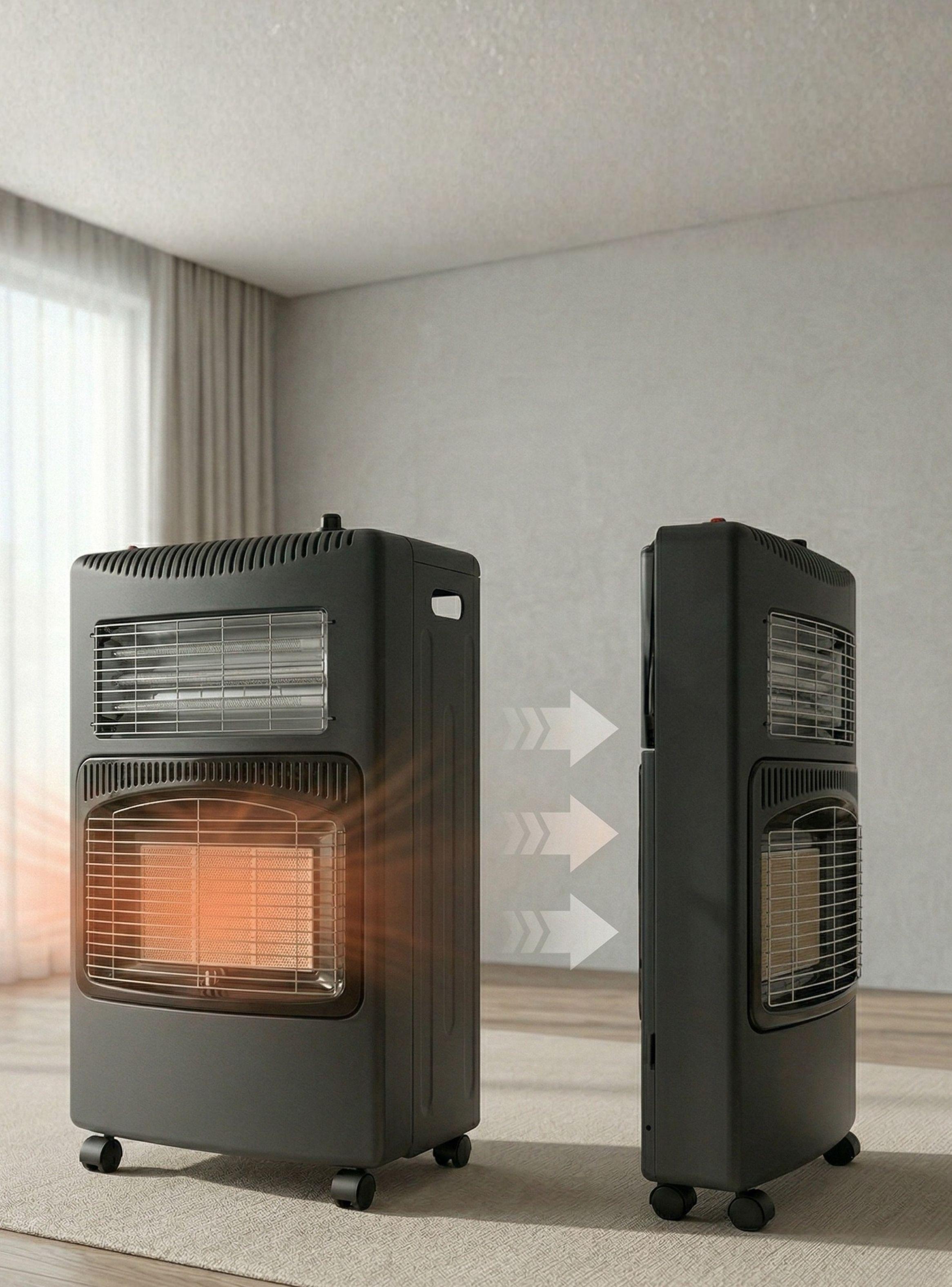 Estufa Hibrida Gas Eléctrica Plegable + Accesorios 5kg A 15kg GLP - Eficiencia Energética Clase A-1