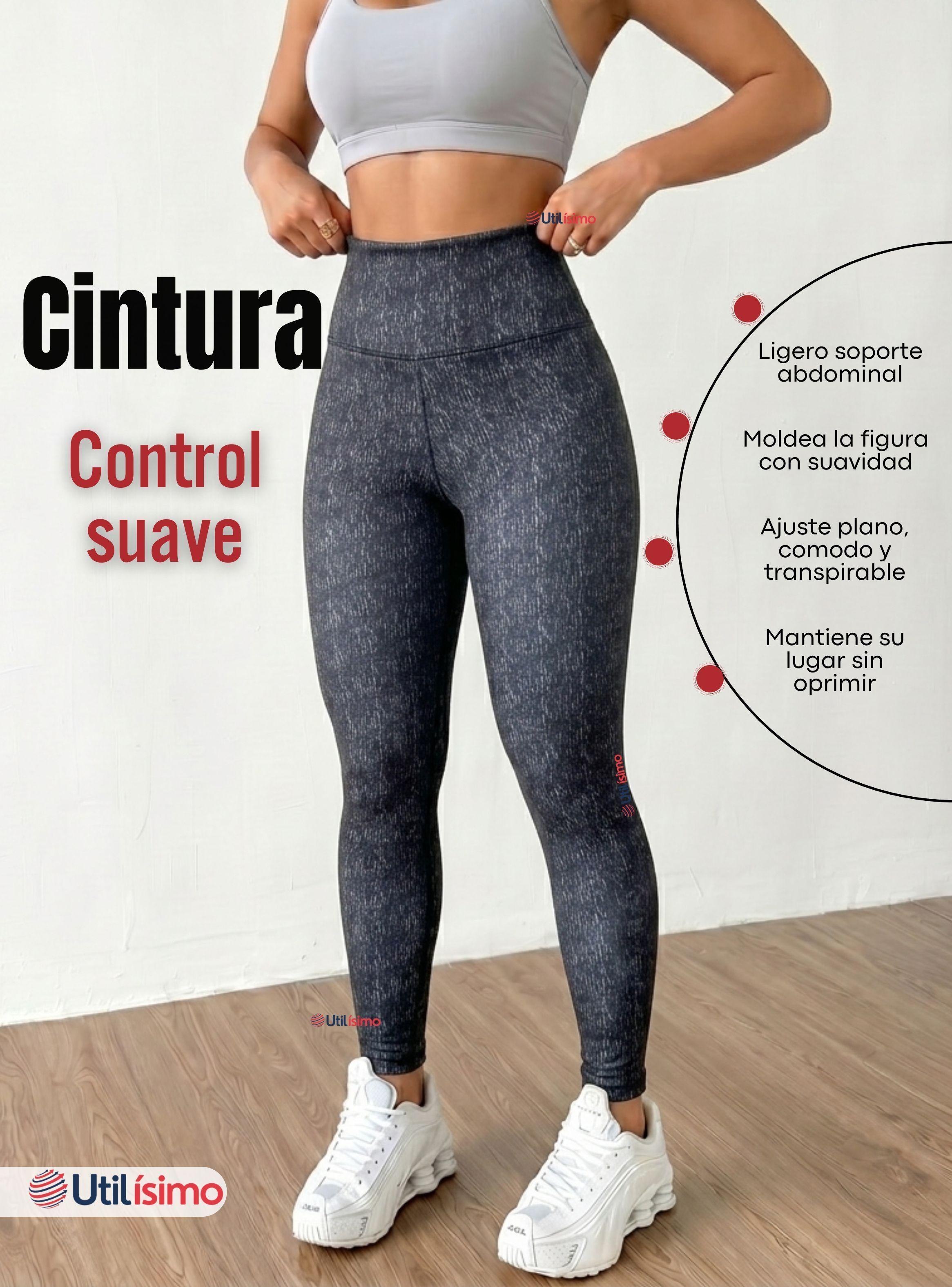 Calza Polar Con Chiporro Térmica Mujer Elásticada de Color Negro Jeans-5