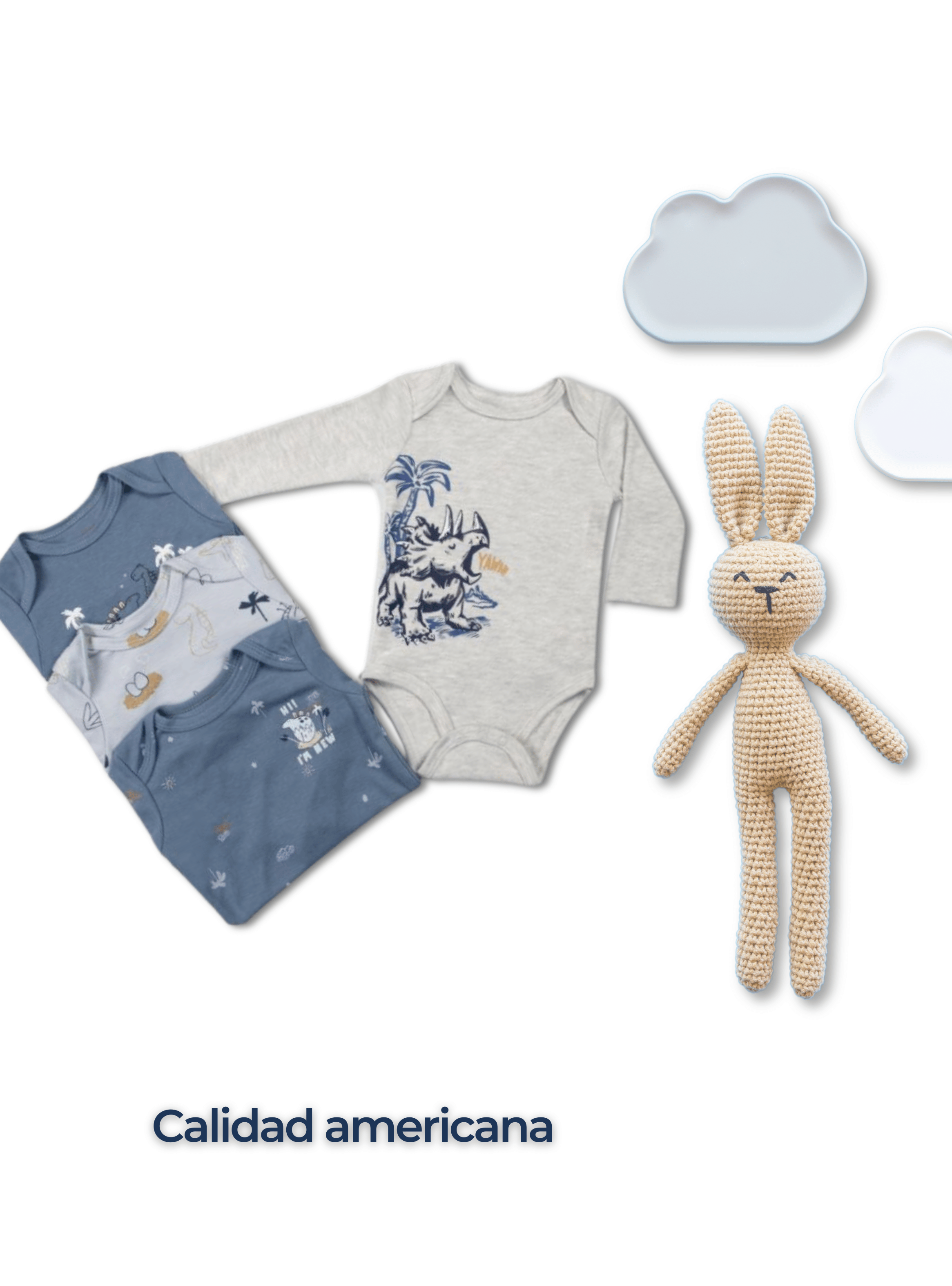 Pack 4 Bodys Bebé Niño Manga Larga Tedmimak 100% Algodón Mini Explorers-5