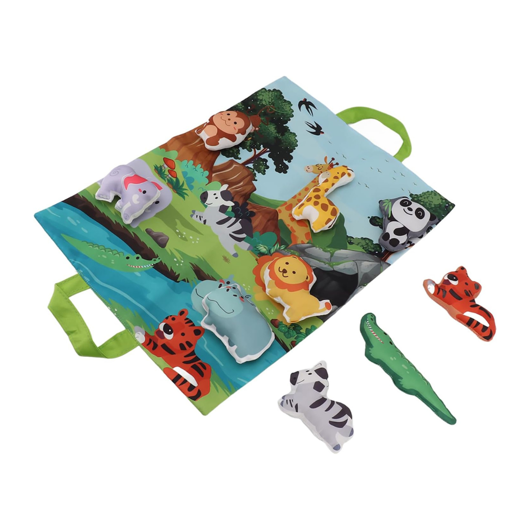 Alfombra Didáctica para Bebés Animales Selva Jump Kids-4