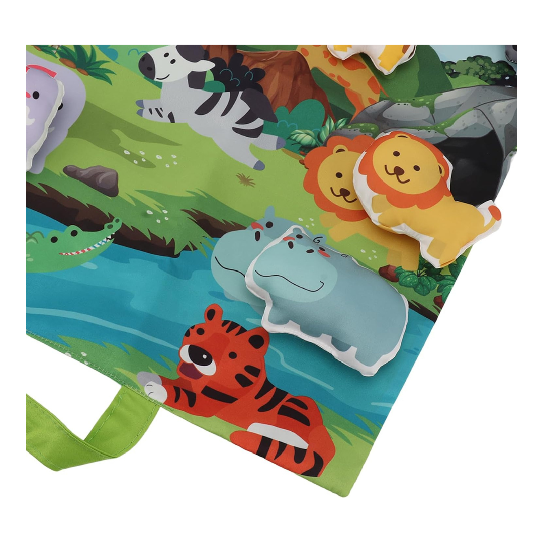 Alfombra Didáctica para Bebés Animales Selva Jump Kids-5