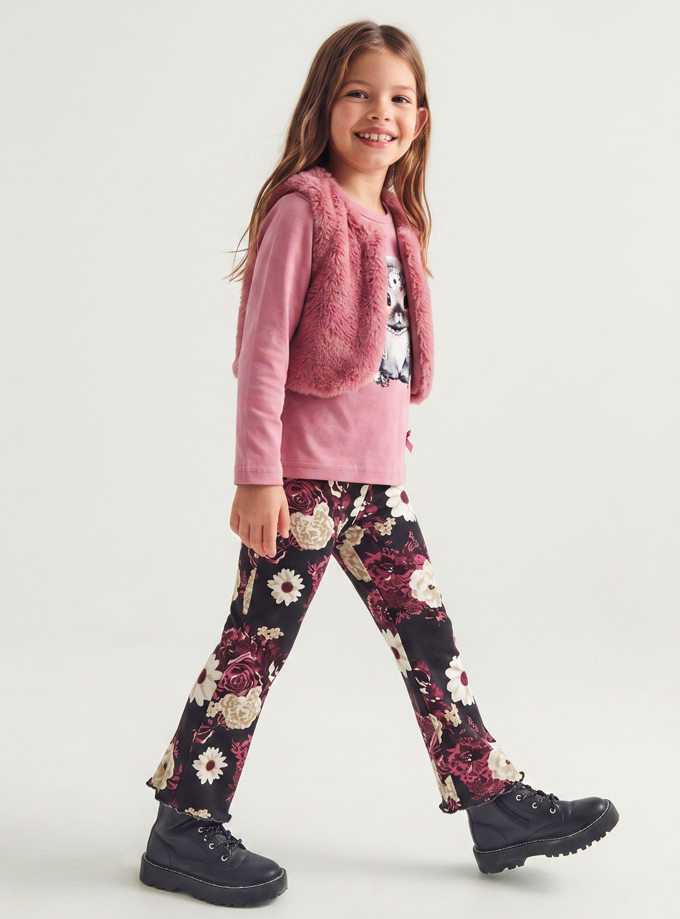 Conjunto Buzo Polera Chaleco 3 Piezas Tedmimak Niña Pretty Friend-0