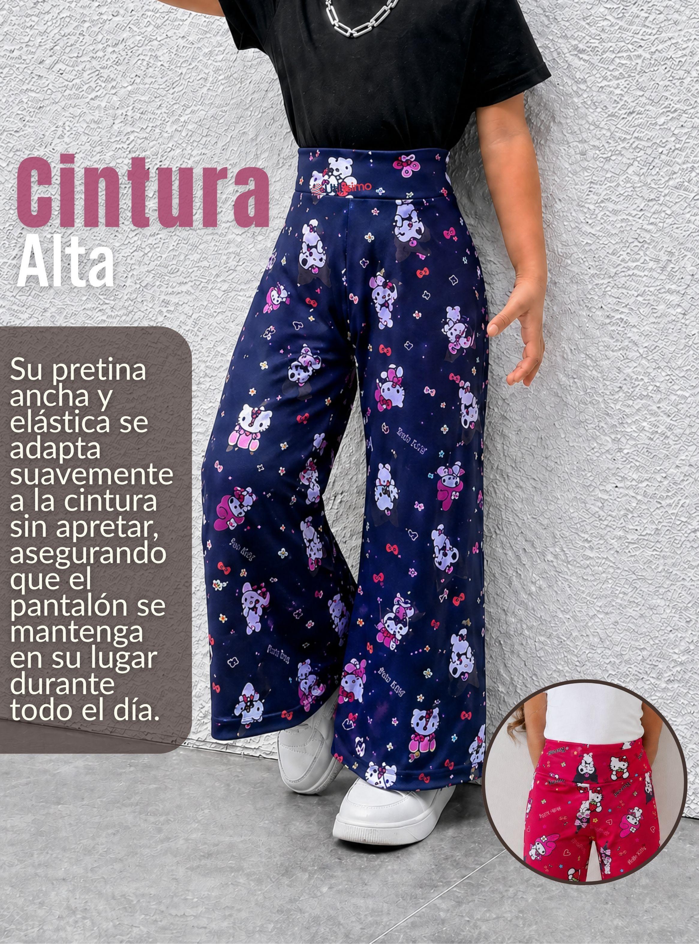 Pack 3 Buzos Pantalones Palazzos Polar Con Chiporro Niña Diseños Surtidos Sanrio Hello Kitty Kuromi-7