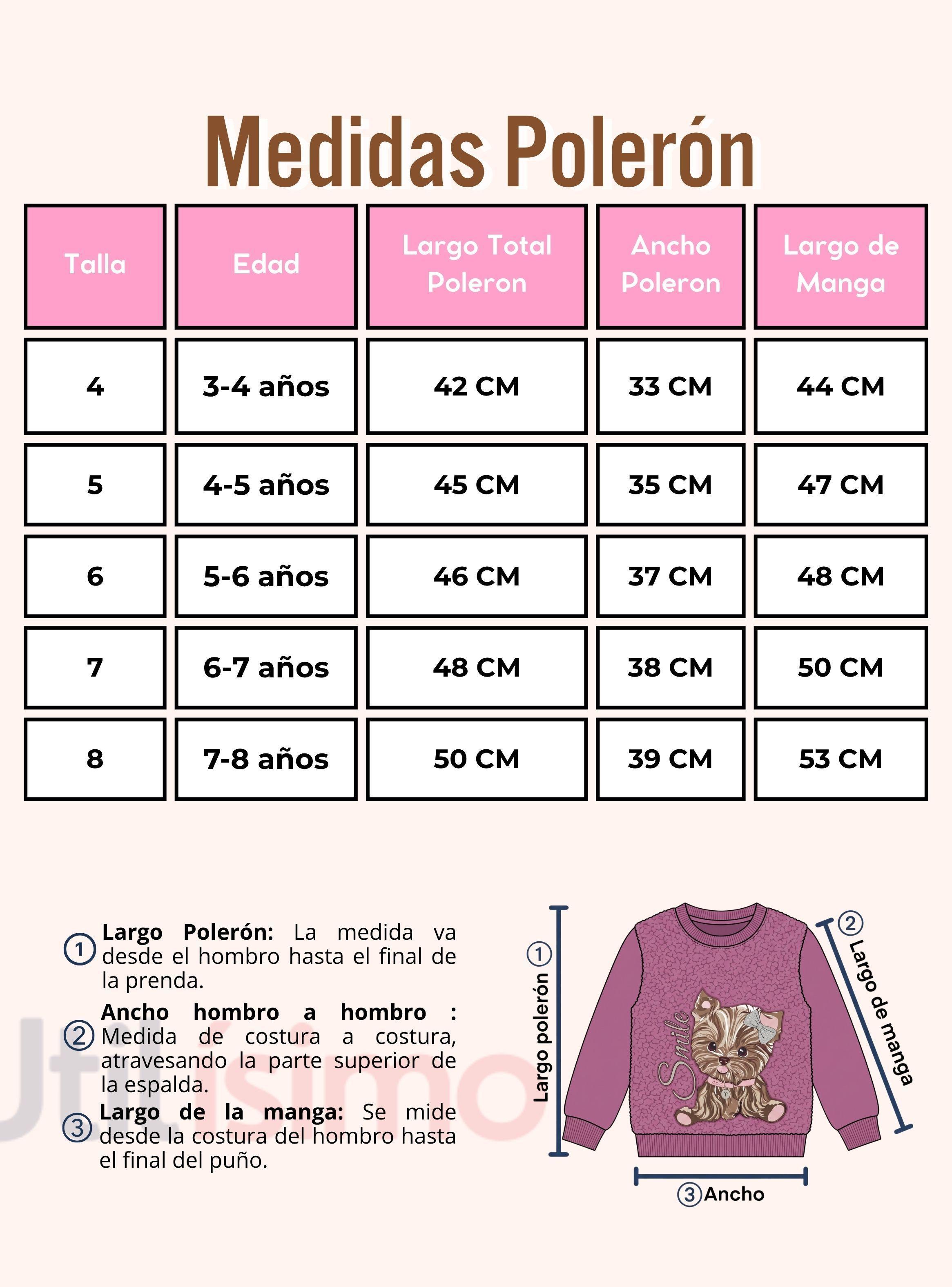 Conjunto Buzo Polera 2 Piezas Niña 100% Algodón Tedmimak Fluffy Rose-4