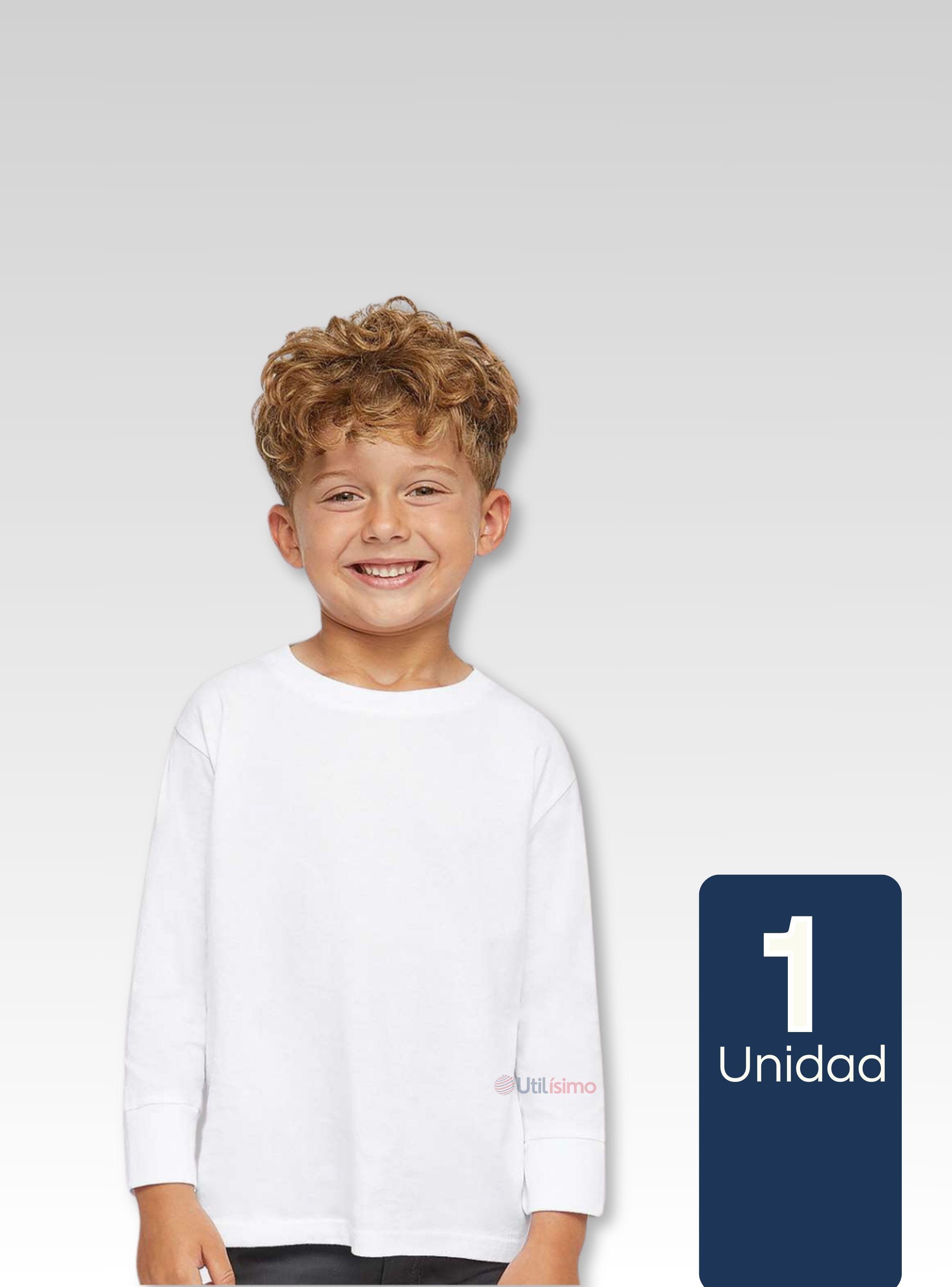 Camiseta Polar Primera Capa Polera Niño Invierno-0