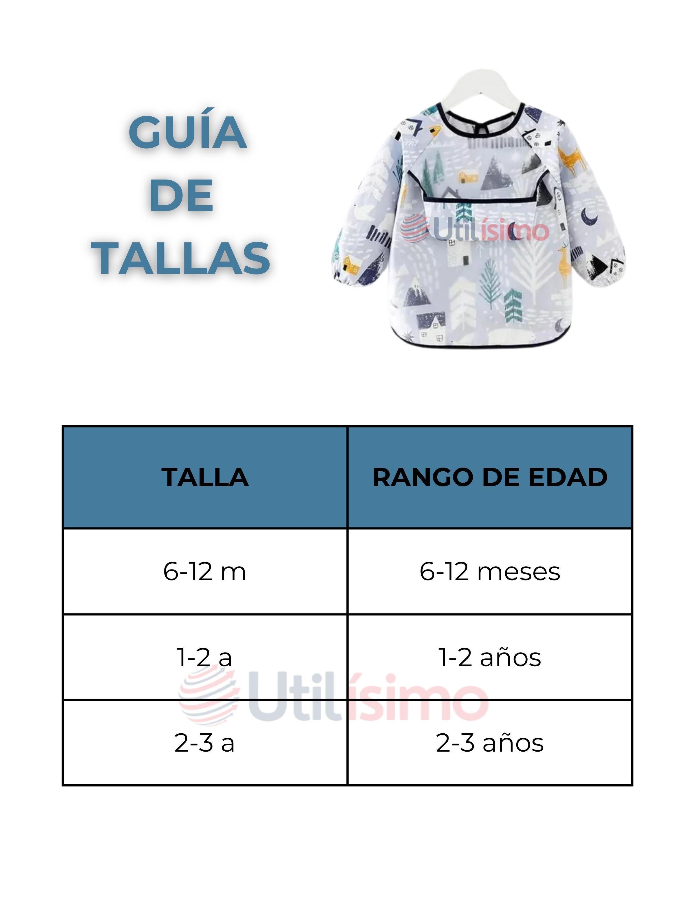 Pack 3 Babero Delantal Impermeable Premium Con Mangas Larga Para Bebe Y Niño-2