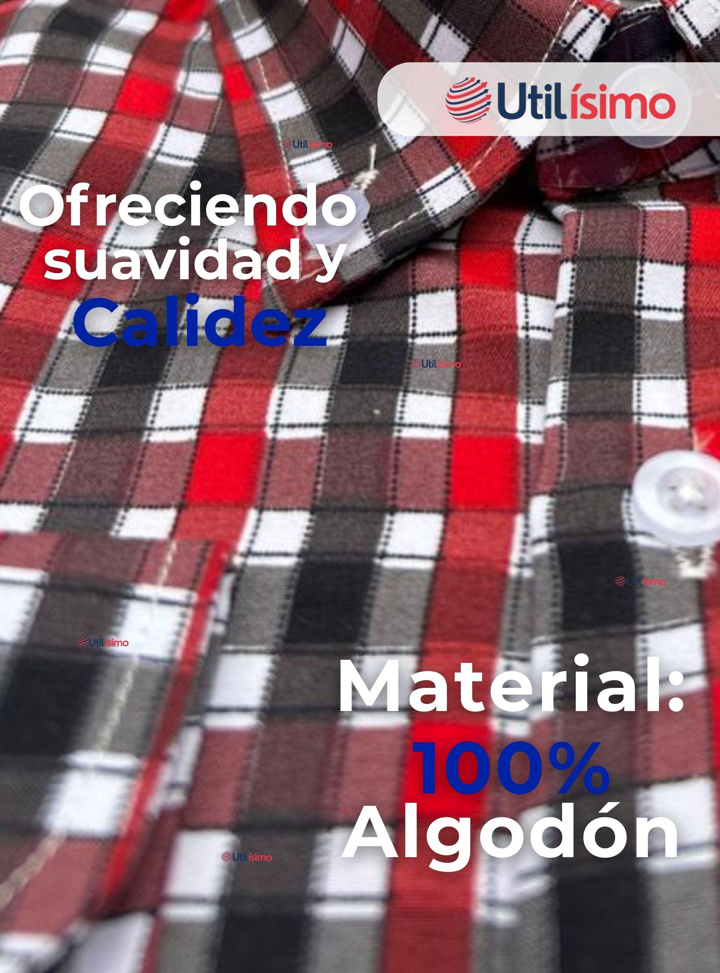 Camisa Huaso Cuadrillé Manga Larga Algodón Cuadros Negro y Rojo-7