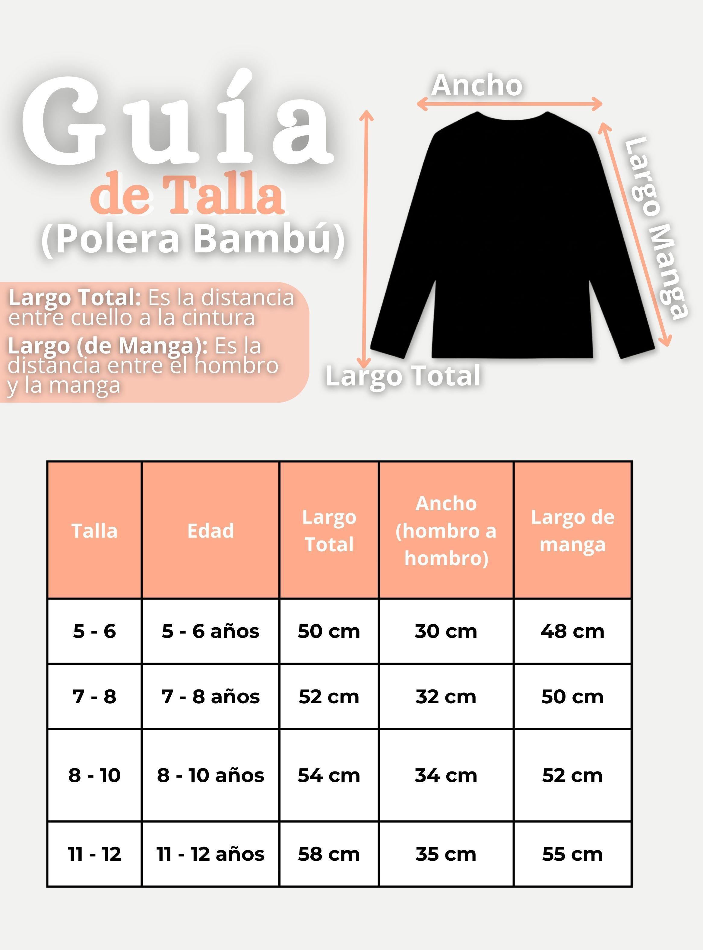 Pack 3 Camisetas Poleras Bambú Cuello Redondo Salmón Primera Capa de Mangas Largas para Niñas-2