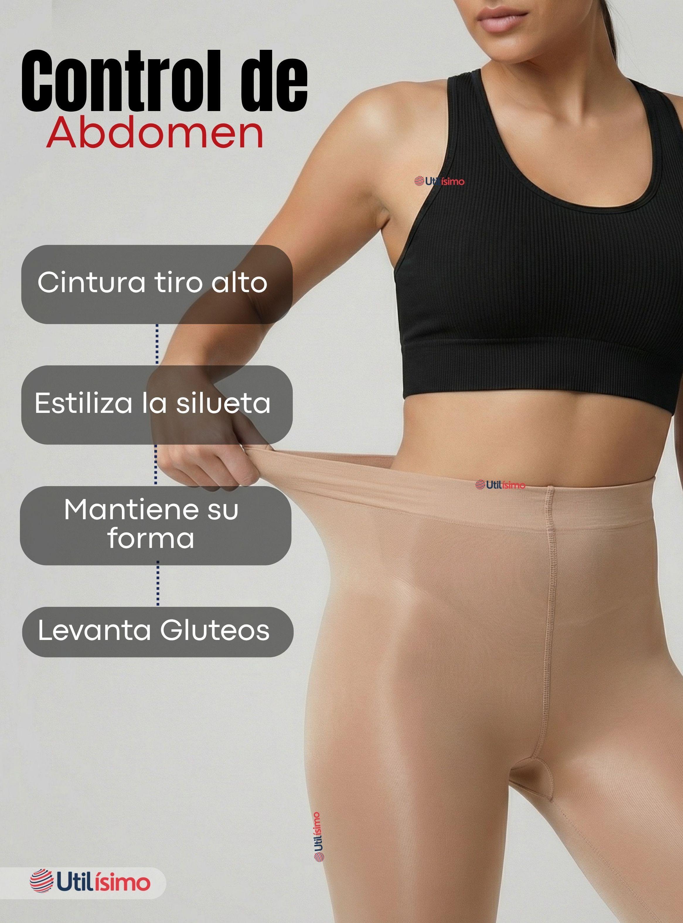 Calza Panty Efecto Piel Polar Térmica Con Chiporro Mujer Elasticada Color Beige-6