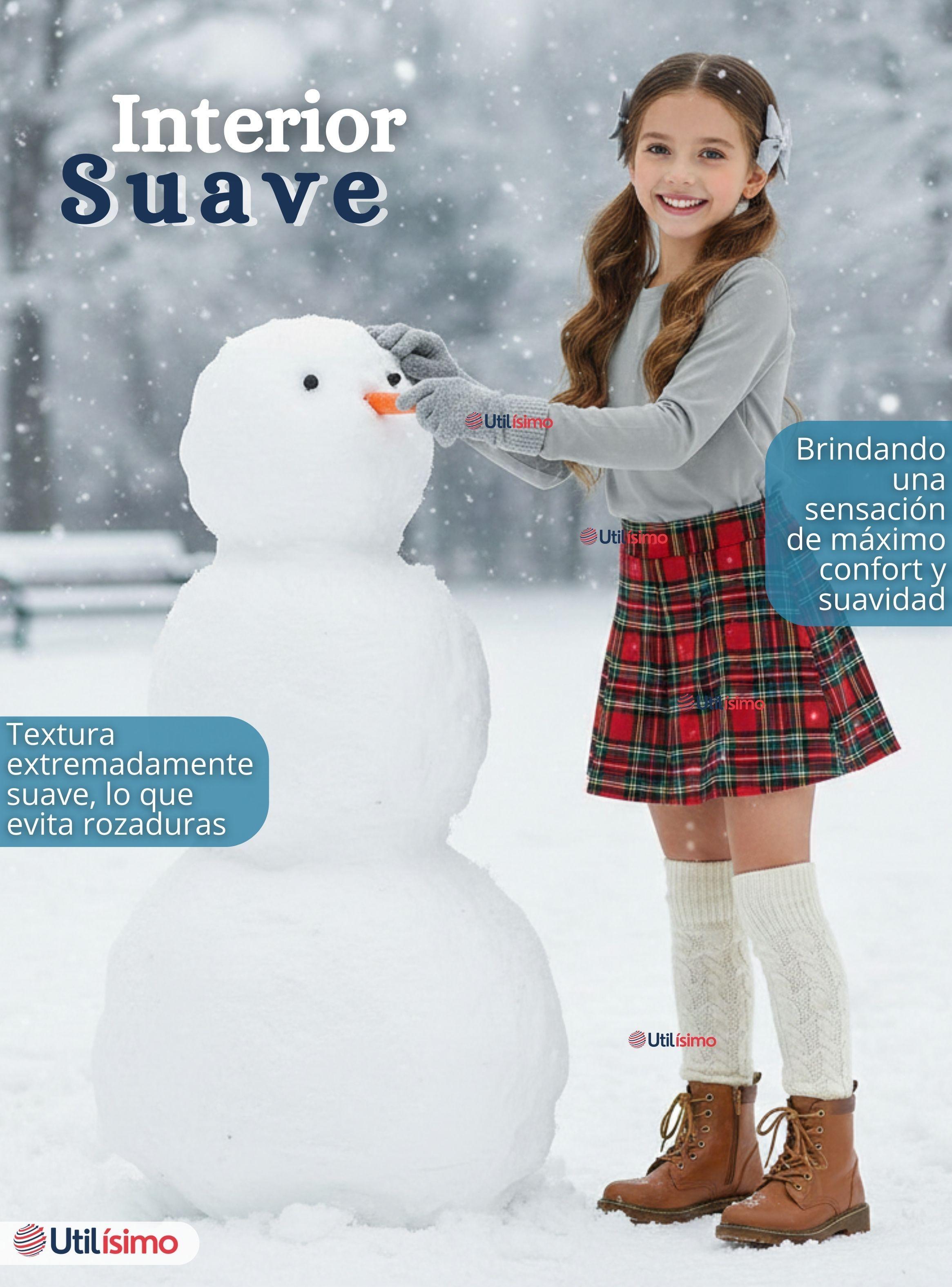 Polera Camiseta Polar Primera Capa Cuello Redondo Manga Larga Colores Surtidos Niña-6