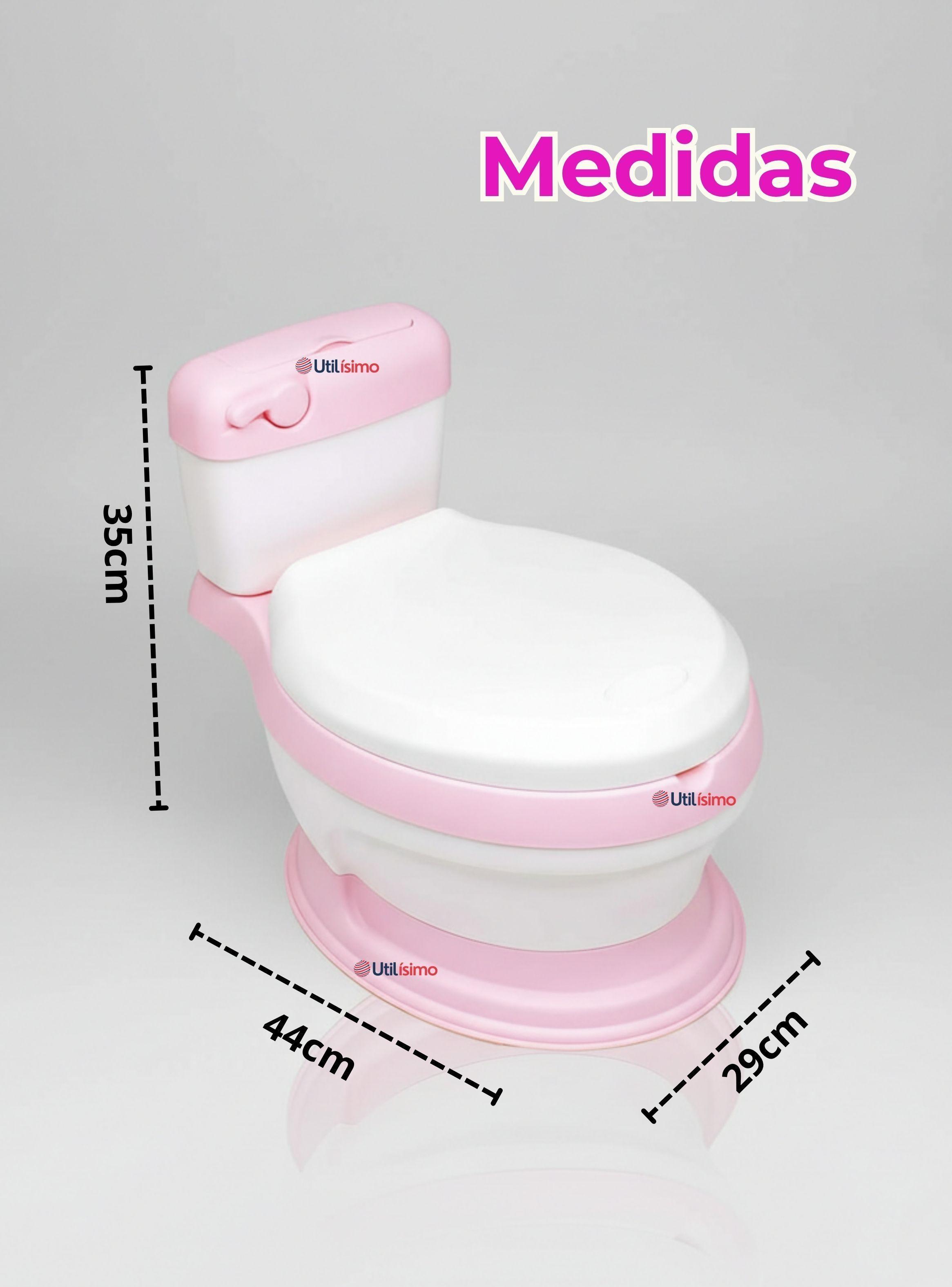 Pelela Inodoro Baño Entrenador Portátil Niña Rosa Asiento Acojinado-3