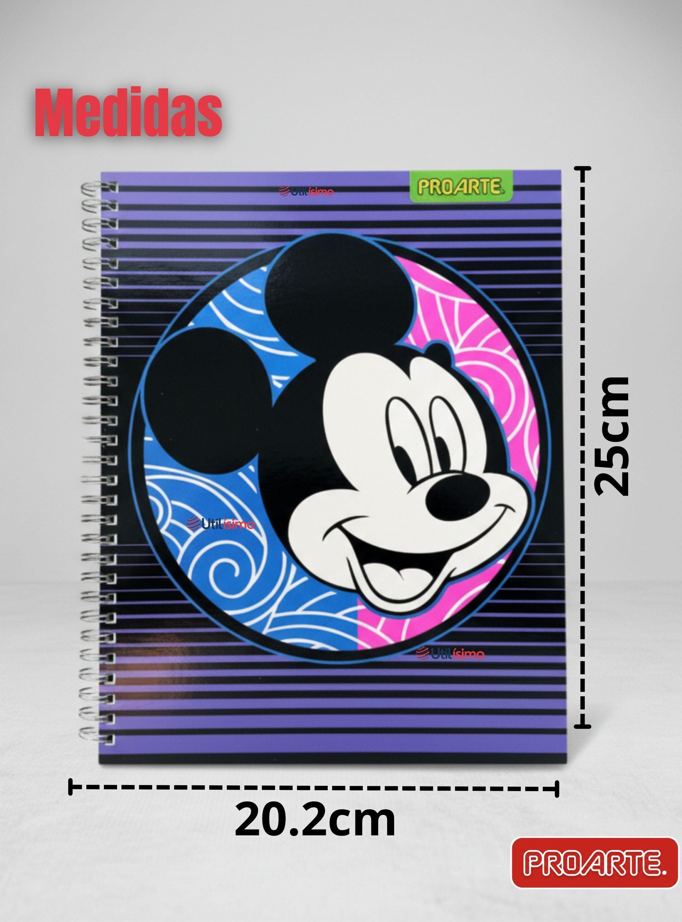 Pack 10 Cuadernos Universitarios Mickey Mouse Pop Proarte 7mm 100 Hojas Diseños Surtidos-2