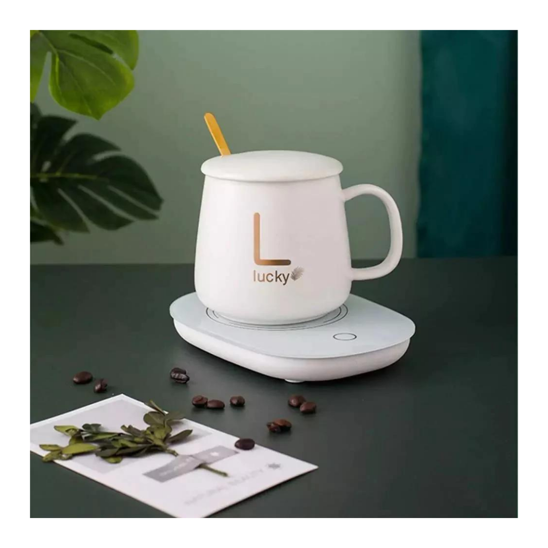 Taza Con Calentador Eléctrico 55°c Tazón + Caja De Regalo-3